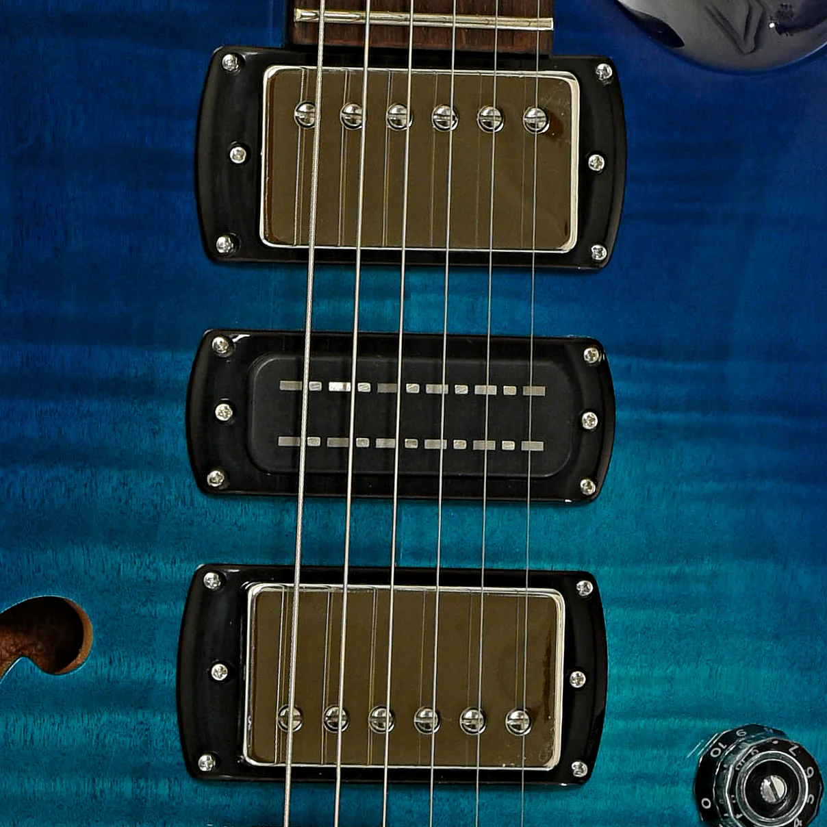 PRS SE Special Semi-Hollow Electric Guitar Lake Blue - Image 6
