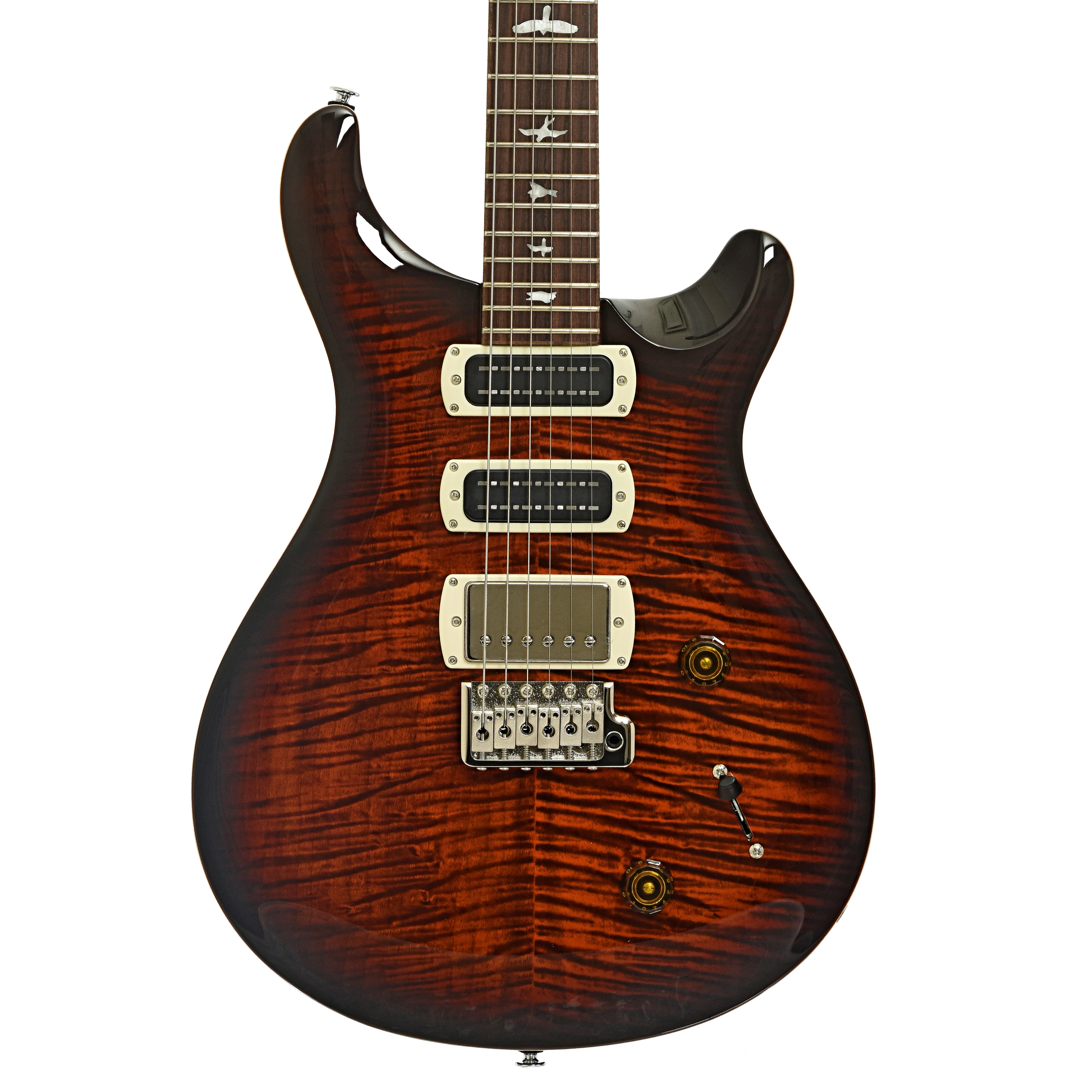 PRS SE Studio Electric Guitar Orange Tiger Smokeburst - Image 2