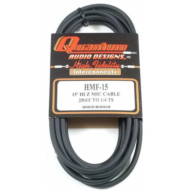 Quantum Audio Designs 1/4" Male to Screw-On Style Cable, 15' - Image 3