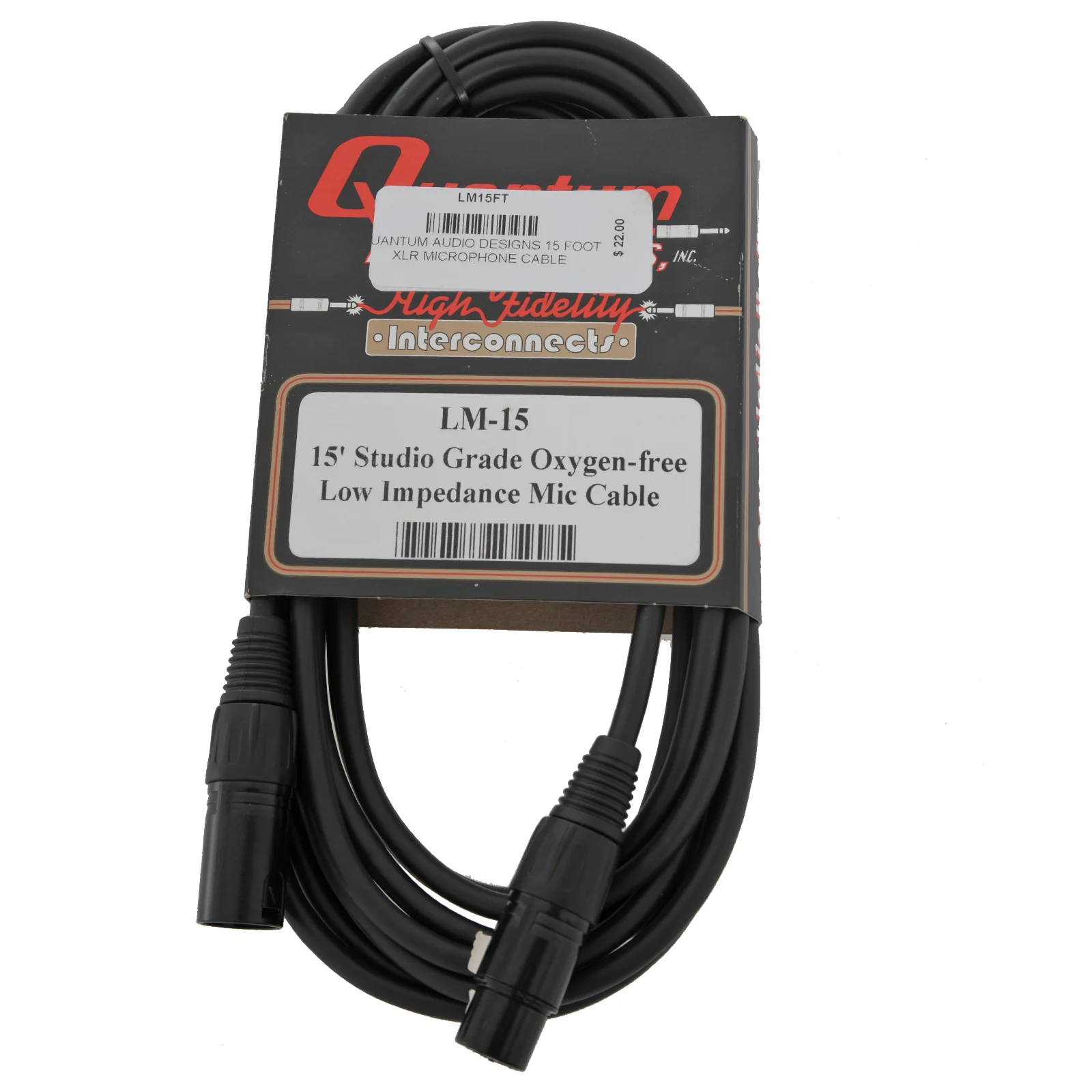 Quantum Audio Designs 15 Foot XLR Microphone Cable - Image 2