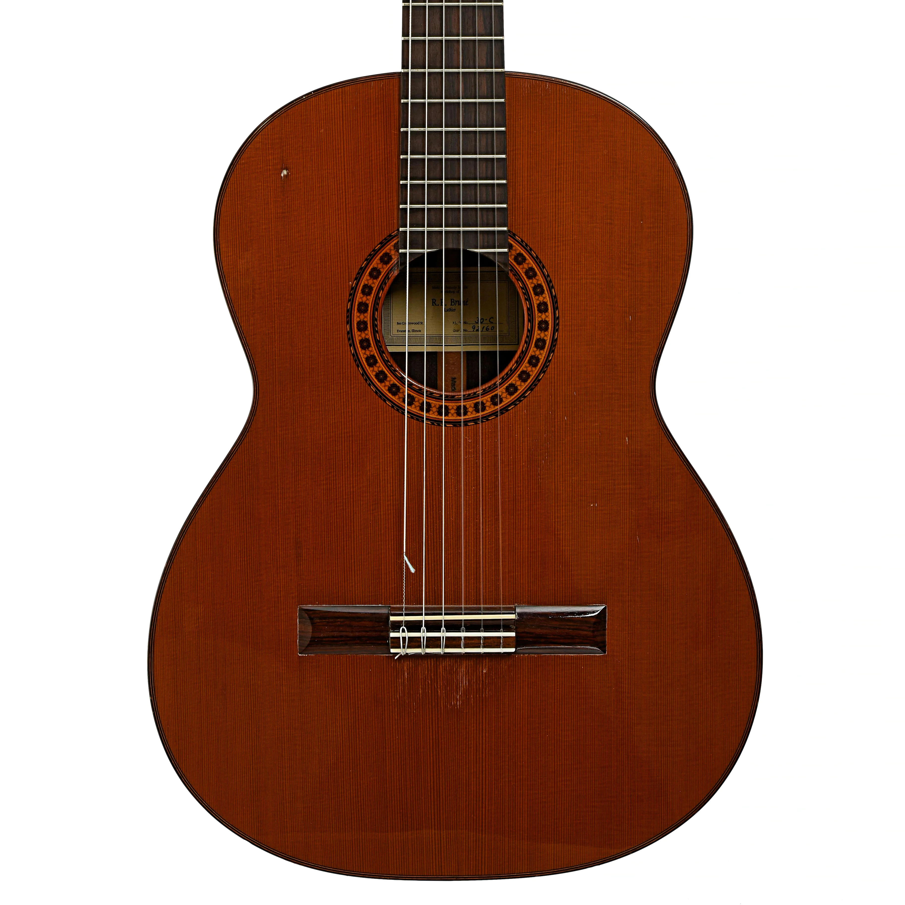 R.E. Brune Model 30-C Classical Guitar (1992) - Image 2