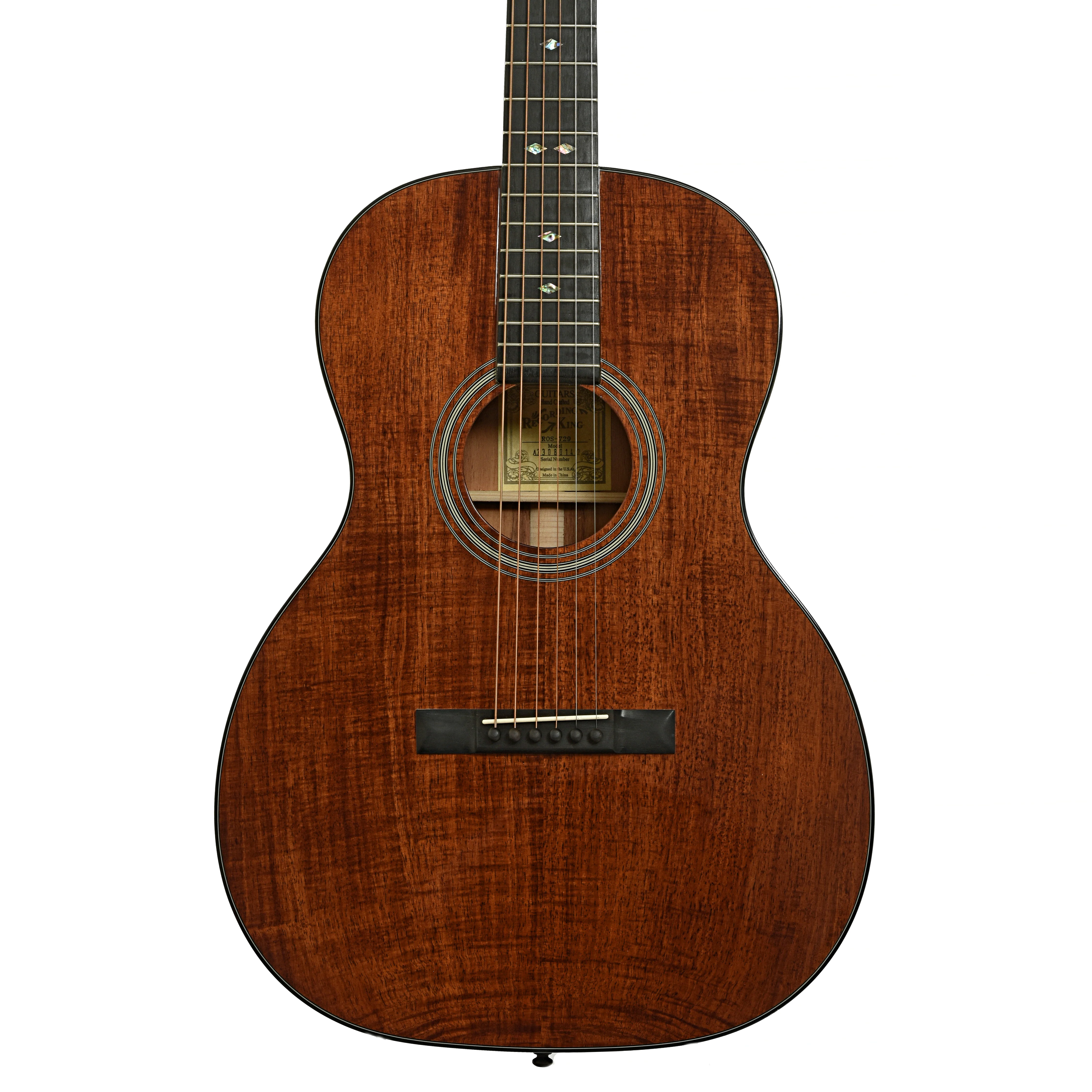Recording King Koa 12-Fret 000 Acoustic Guitar (2023) - Image 2