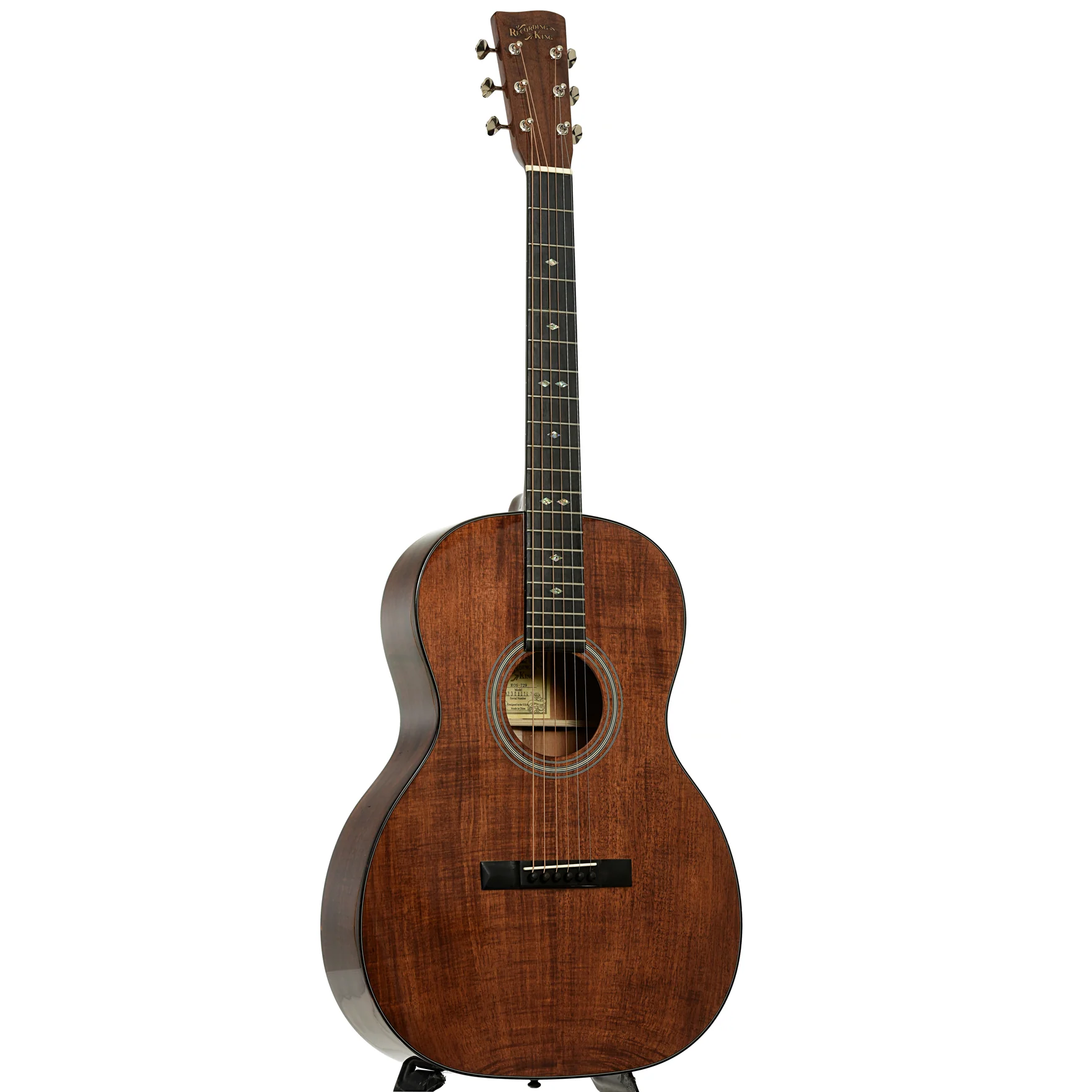 Recording King Koa 12-Fret 000 Acoustic Guitar (2023) - Image 3