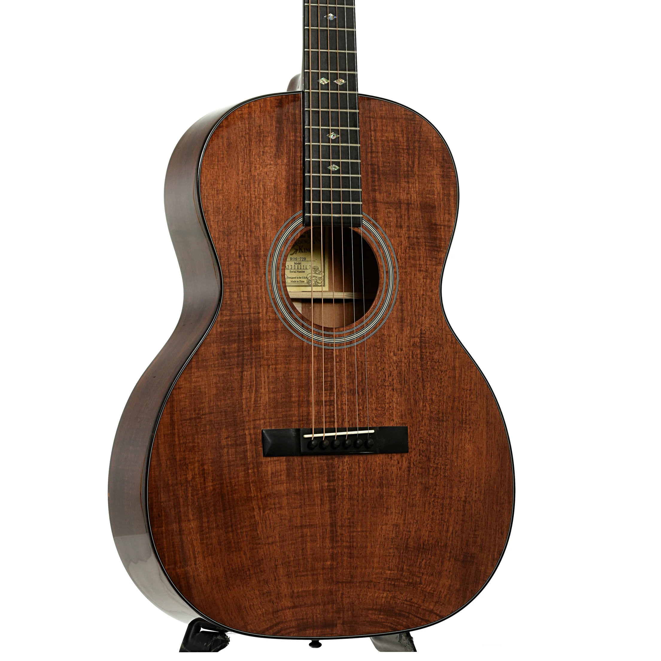 Recording King Koa 12-Fret 000 Acoustic Guitar (2023) - Image 4