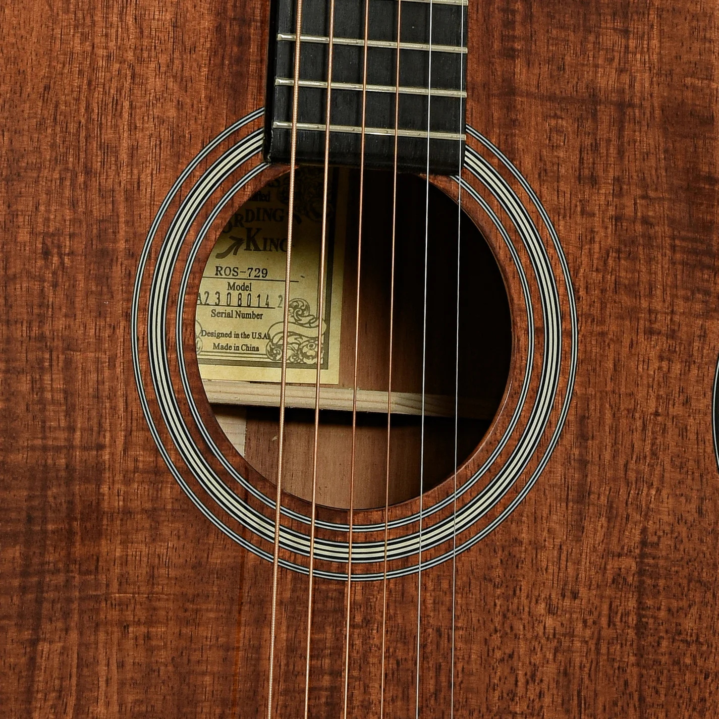 Recording King Koa 12-Fret 000 Acoustic Guitar (2023) - Image 6