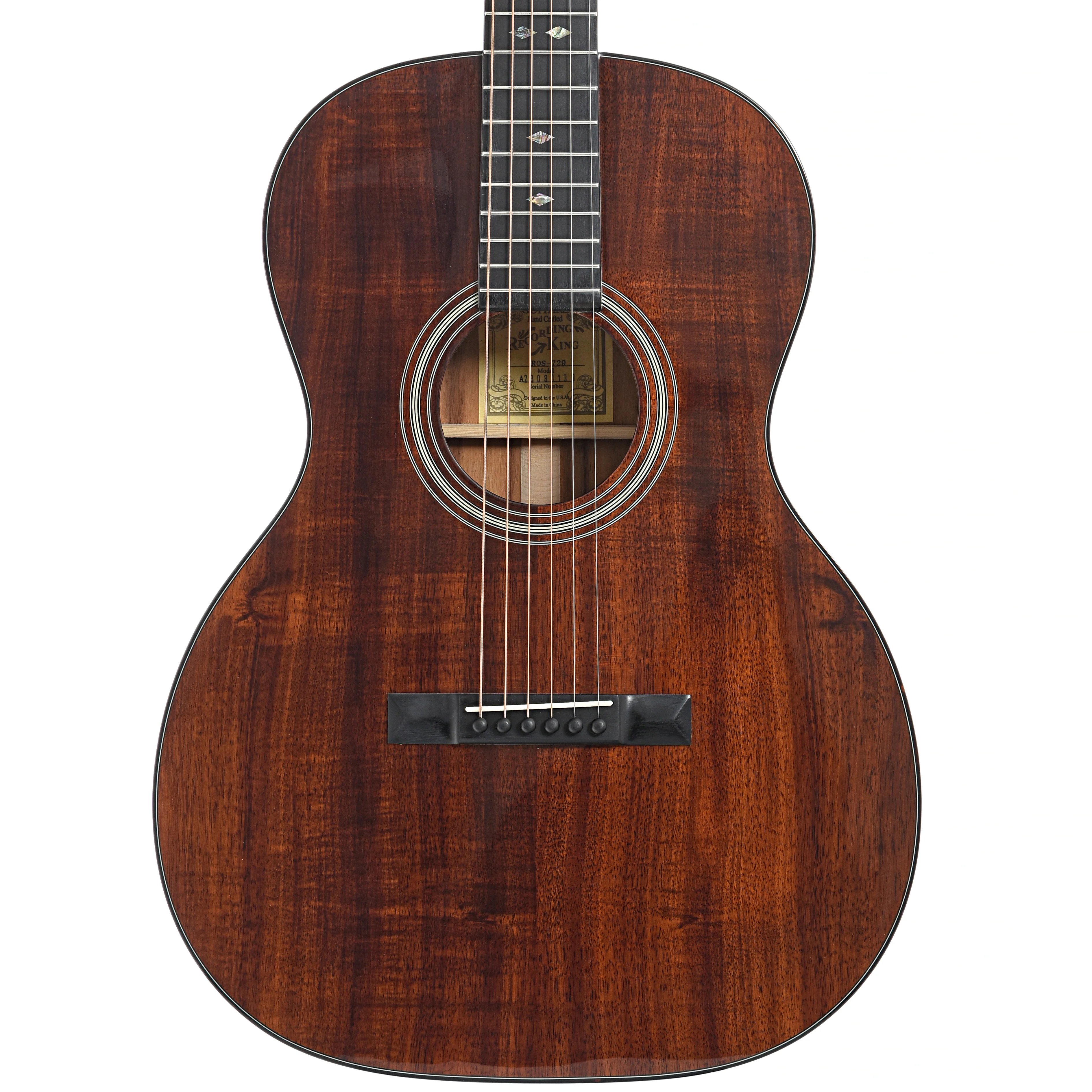 Recording King Koa 12-Fret 000 Acoustic Guitar - Image 2