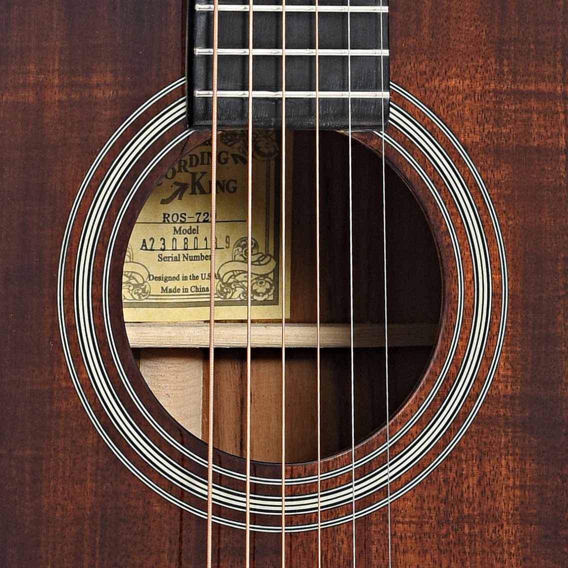 Recording King Koa 12-Fret 000 Acoustic Guitar - Image 6