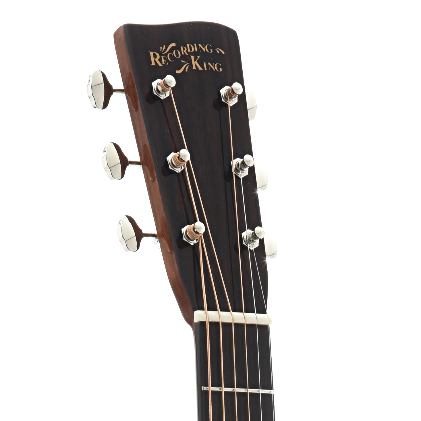 Recording King RO-318 Mahogany 000 Acoustic Guitar with Deluxe Adirondack Top - Image 9