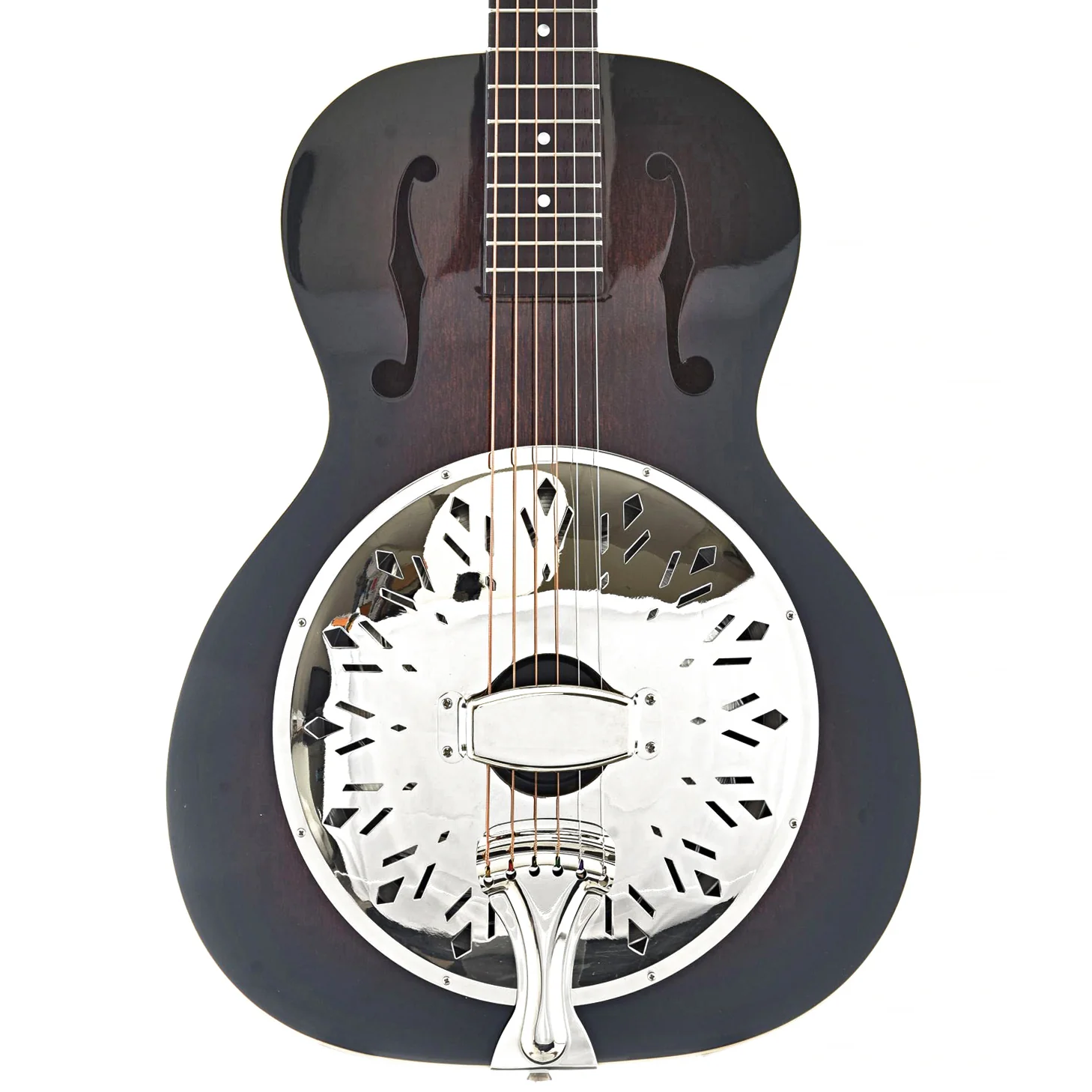 Recording King Rattlesnake Wood Body Roundneck Resonator Guitar with Fishman Pickup - Image 2