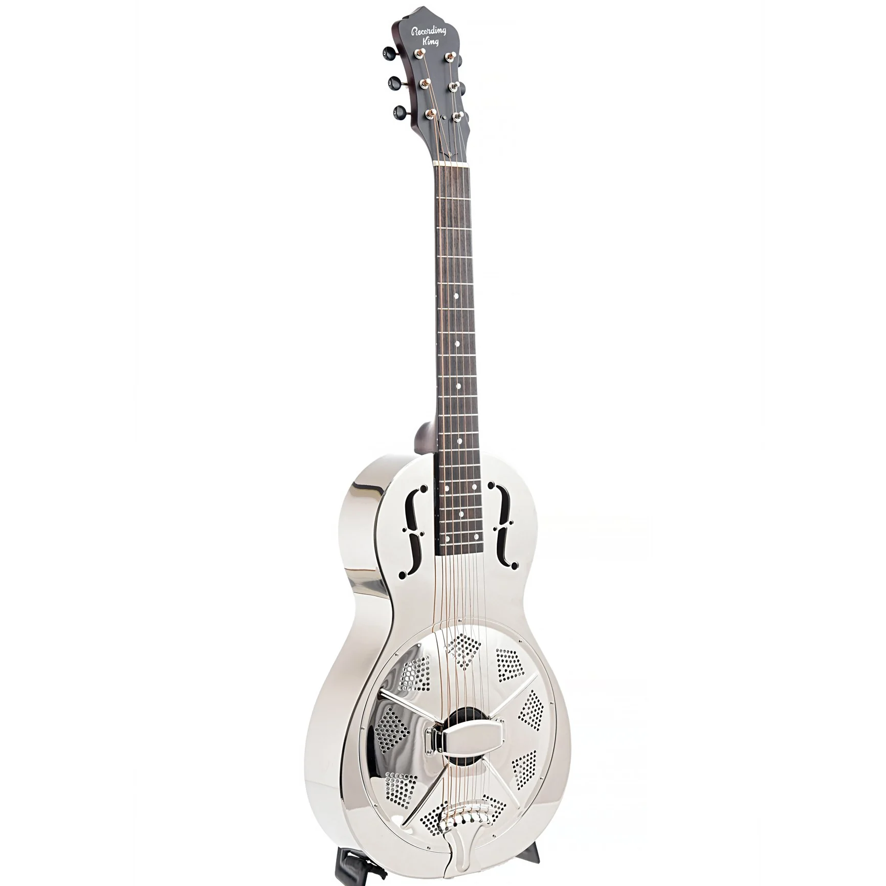 Recording King RM-993 Metal Body Parlor Resonator Guitar - Image 3