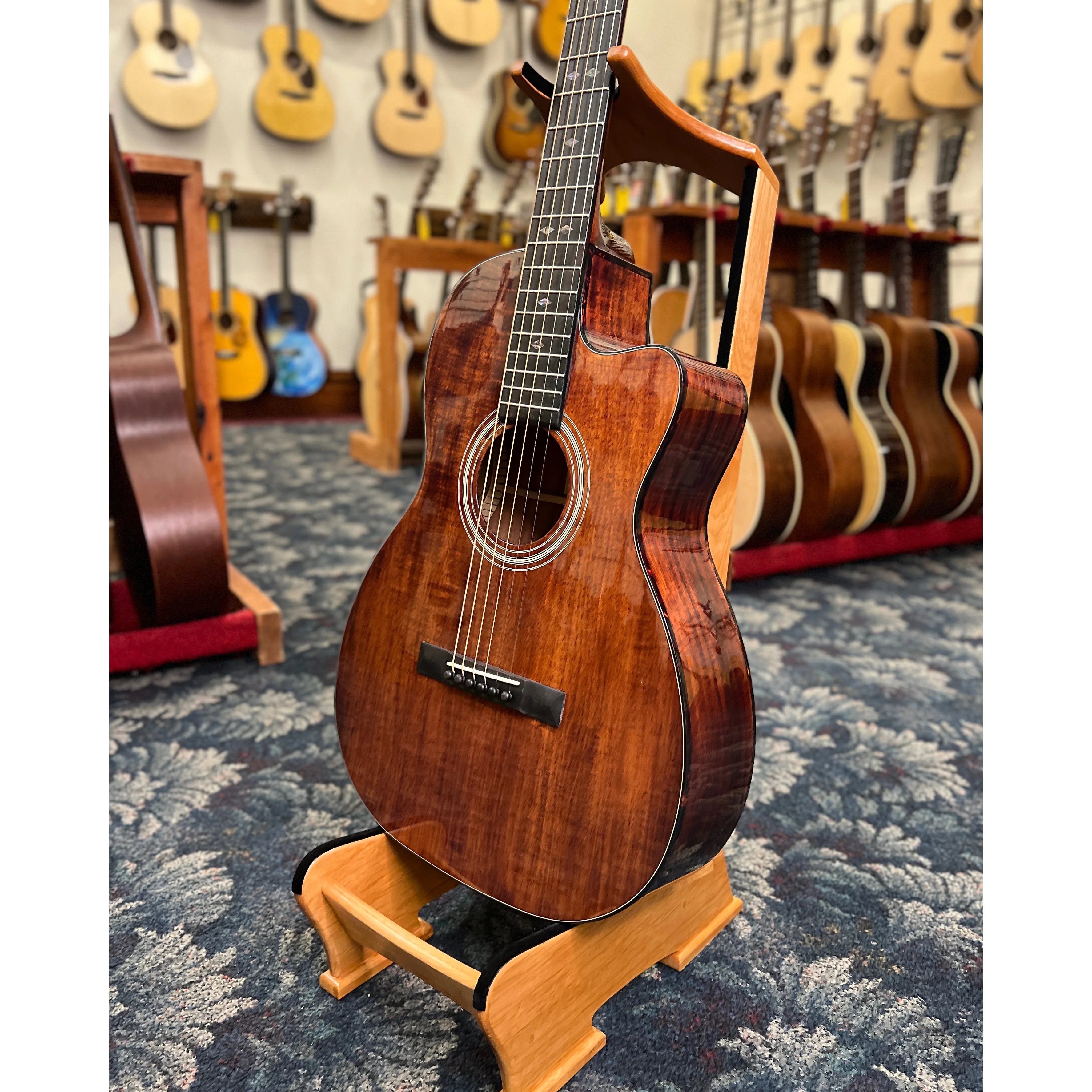 Recording King Tonewood Reserve Koa 00 Cutaway Acoustic Guitar - Image 3