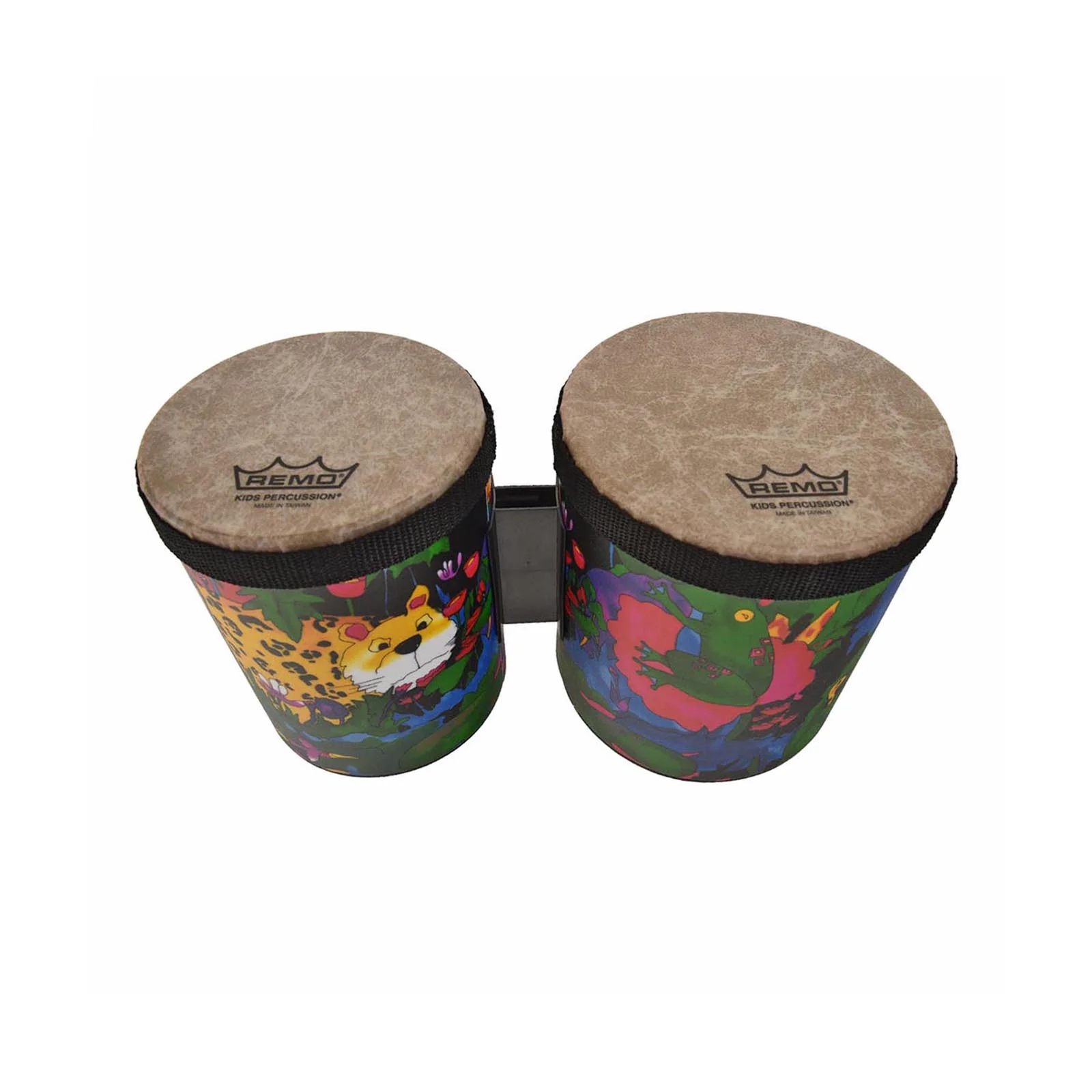 Remo Kids Percussion Bongo, Rain Forest Finish - Image 2