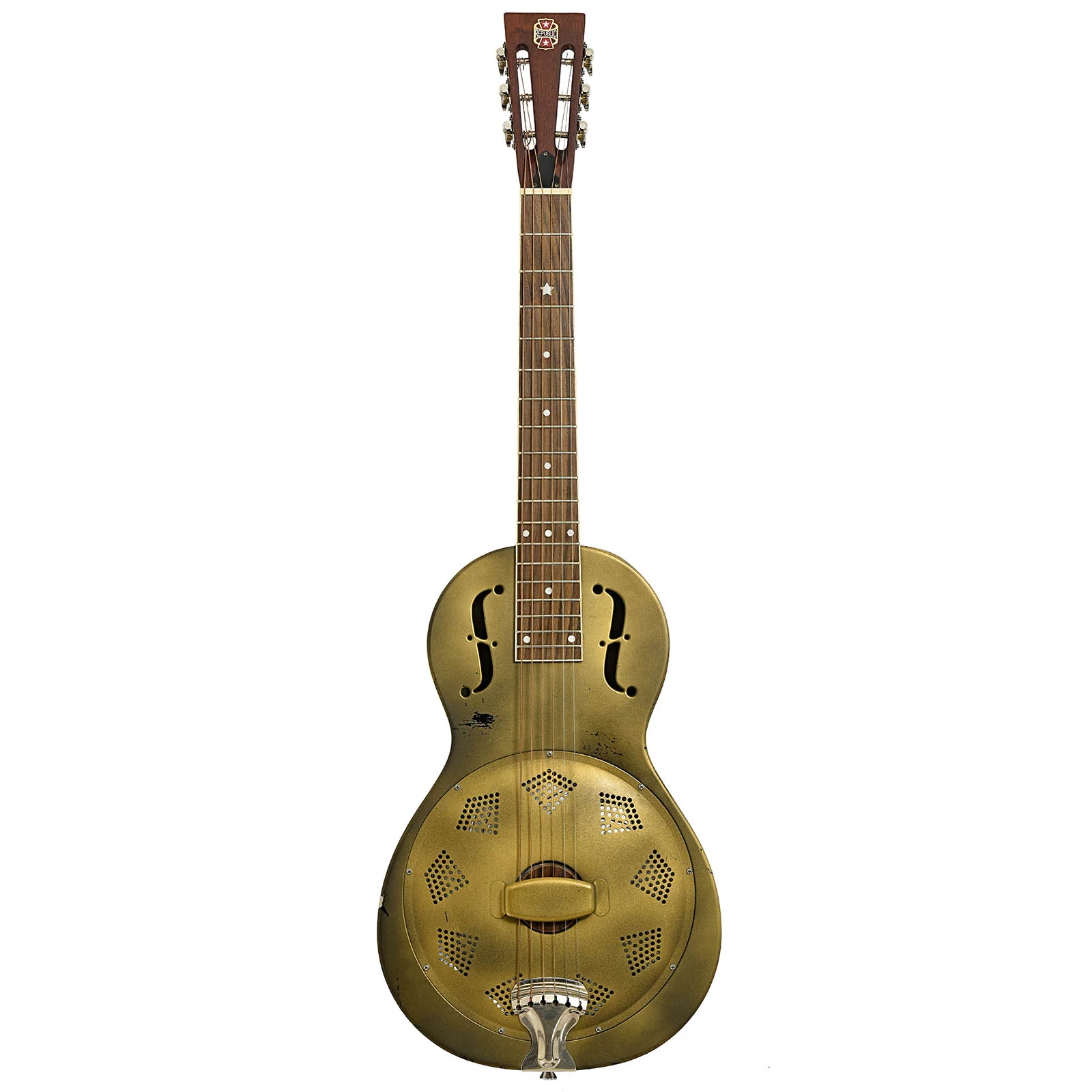 Republic Parlor Resolian Roundneck Resonator Guitar (2013) - Image 14