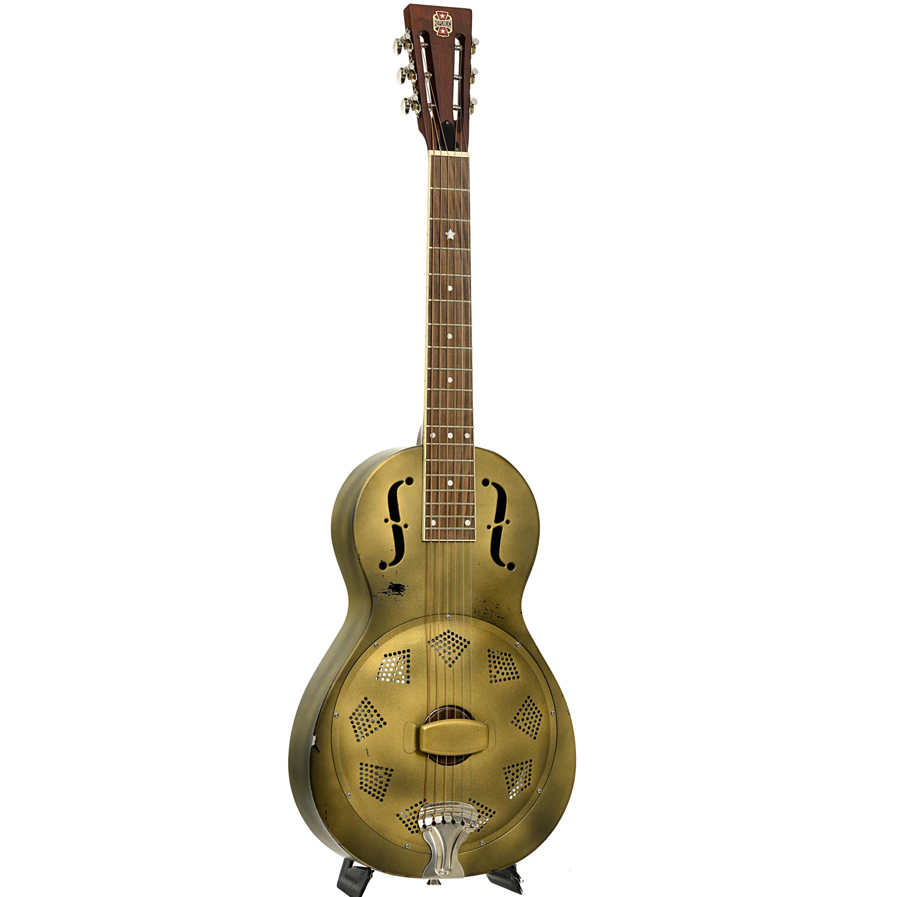 Republic Parlor Resolian Roundneck Resonator Guitar (2013) - Image 3