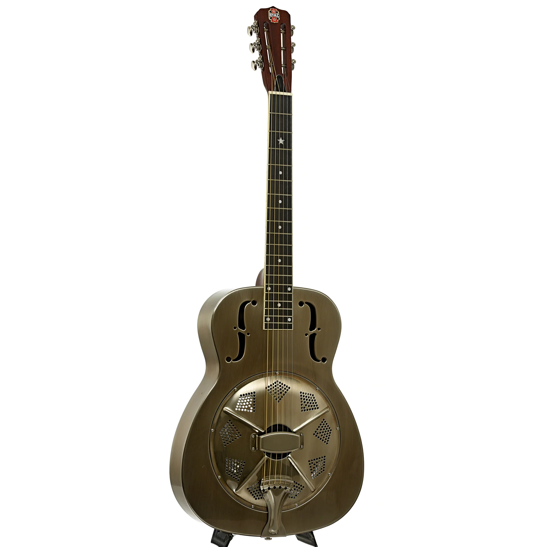 Republic Resolian Relic Nickel Roundneck Resonator Guitar (recent) - Image 3