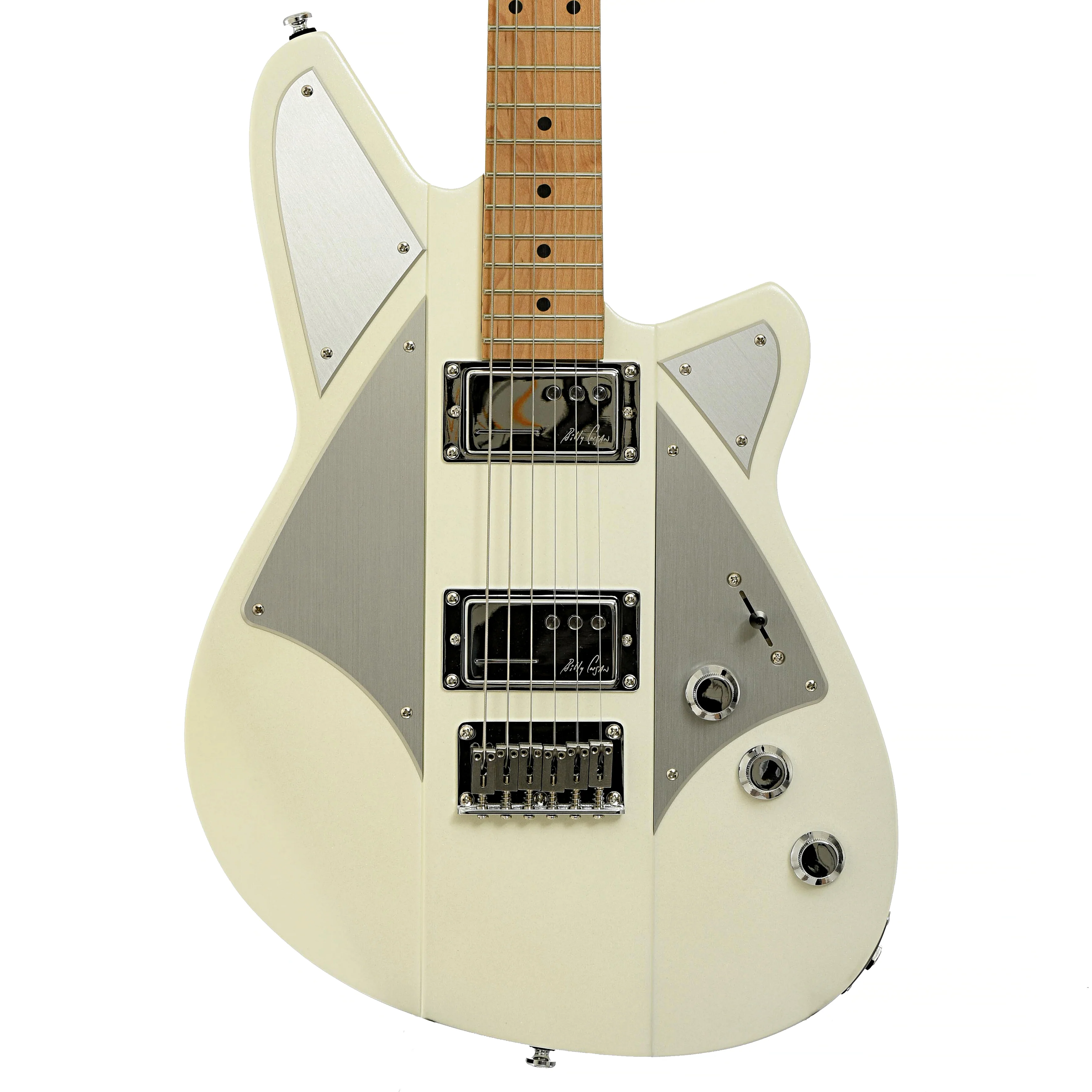 Reverend Billy Corgan Signature Electric Guitar, Satin Pearl White - Image 2