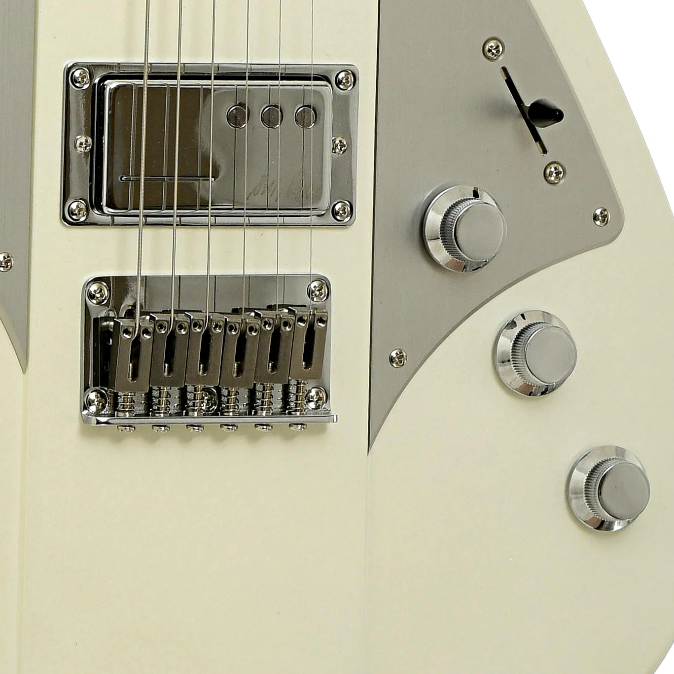 Reverend Billy Corgan Signature Electric Guitar, Satin Pearl White - Image 5