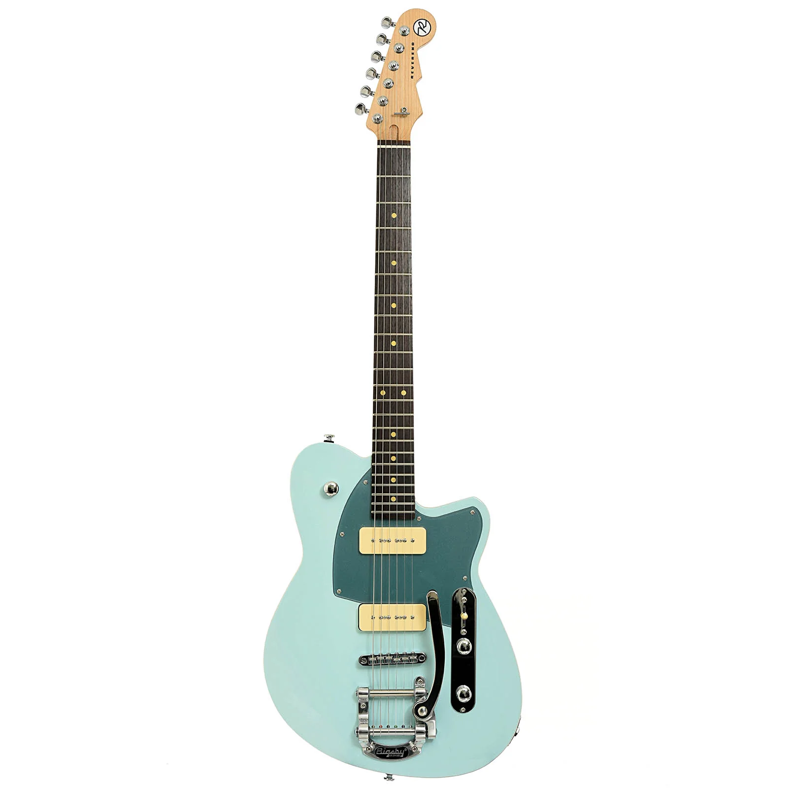 Reverend Charger 290 Bigsby Electric Guitar, Chronic Blue - Image 13