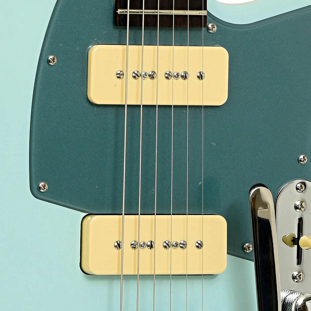 Reverend Charger 290 Bigsby Electric Guitar, Chronic Blue - Image 6