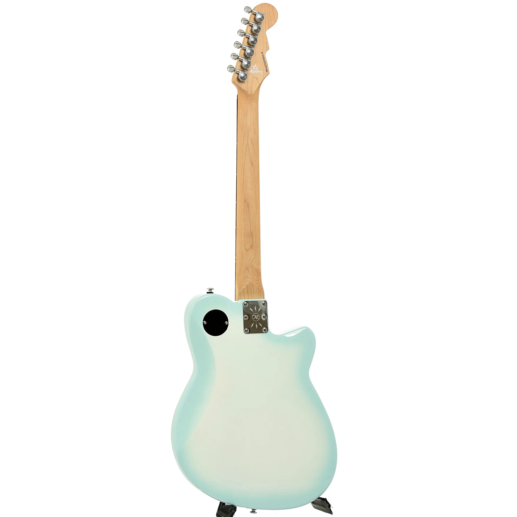 Reverend Double Agent OG, Left Handed Electric Guitar, Chronic Blue Burst - Image 12