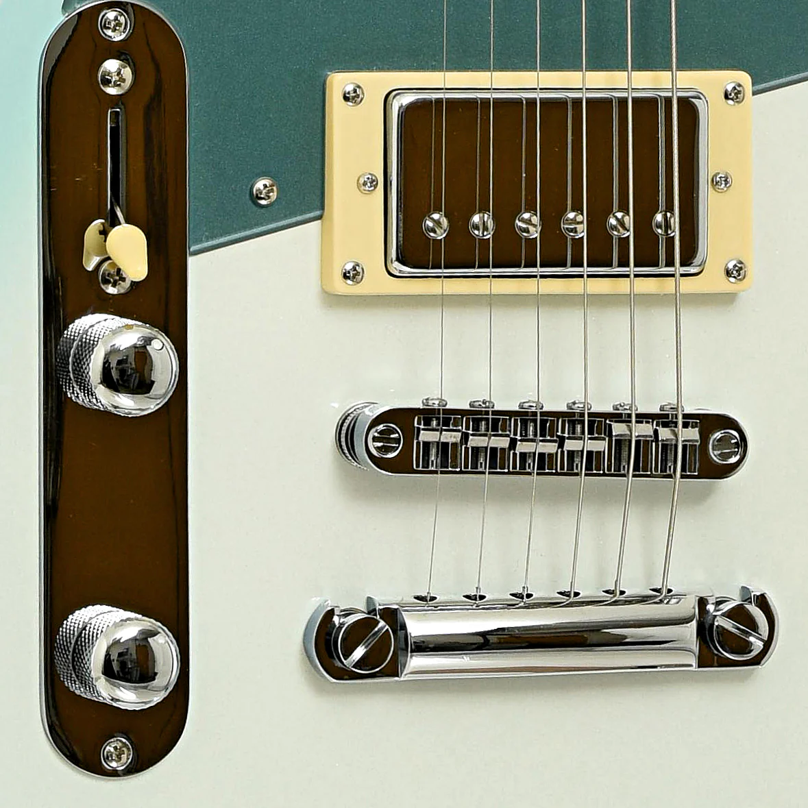 Reverend Double Agent OG, Left Handed Electric Guitar, Chronic Blue Burst - Image 5