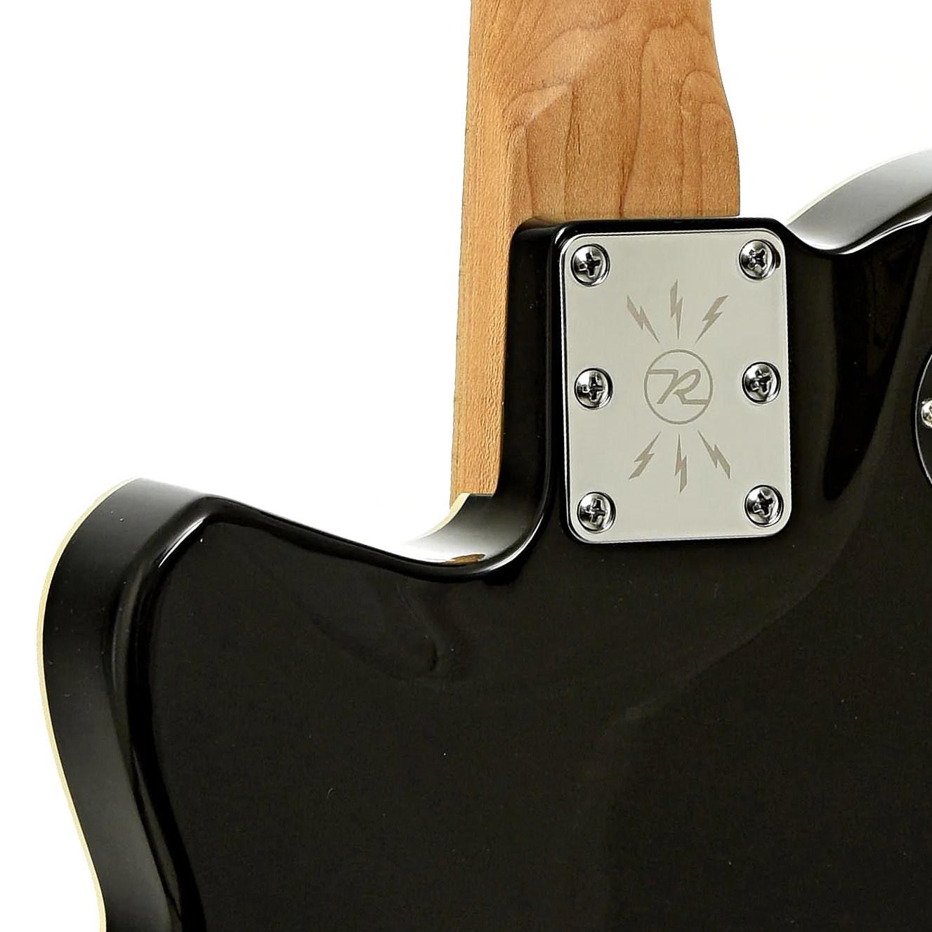 Reverend Double Agent OG Electric Guitar, Midnight Black - Image 10