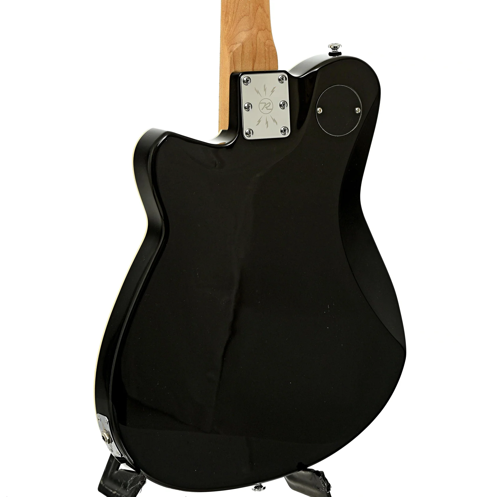 Reverend Double Agent OG Electric Guitar, Midnight Black - Image 11