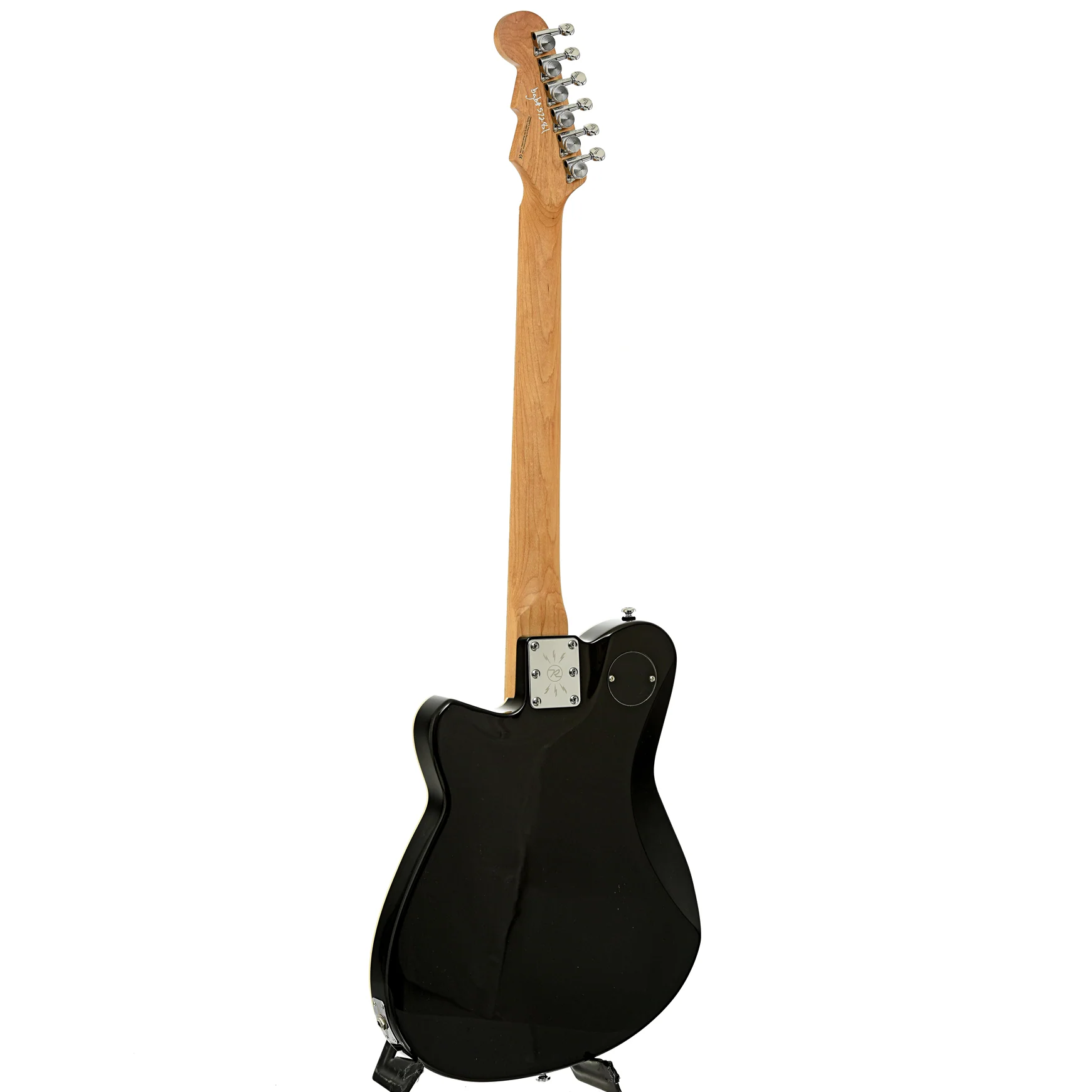 Reverend Double Agent OG Electric Guitar, Midnight Black - Image 12