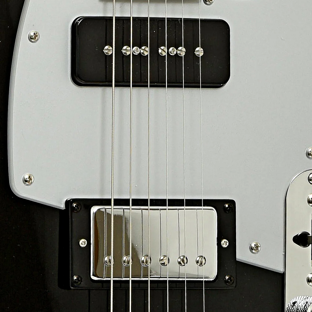 Reverend Double Agent OG Electric Guitar, Midnight Black - Image 6