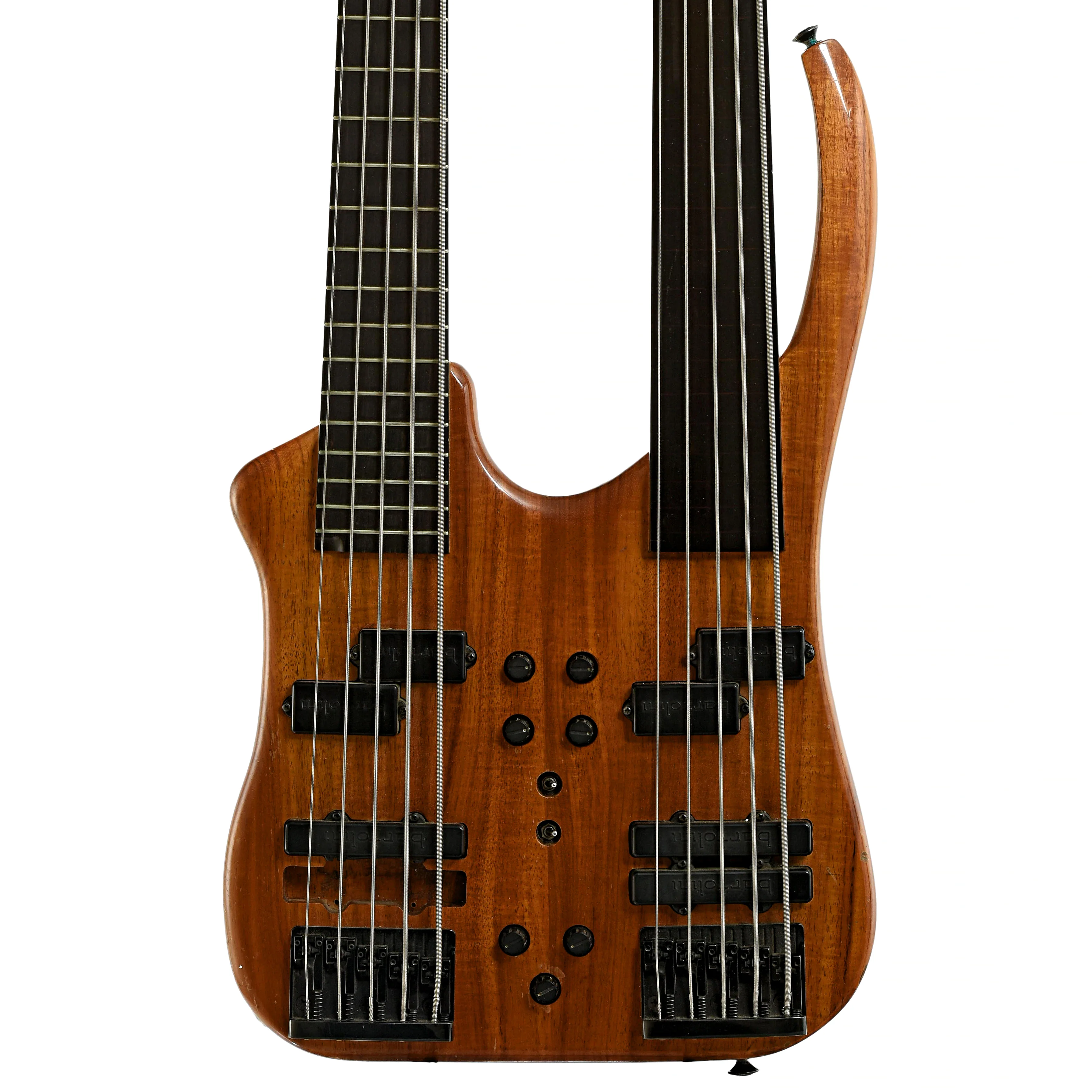 Ed Reynolds Custom Double Neck 5-String Electric Bass LH (c.1985) - Image 2