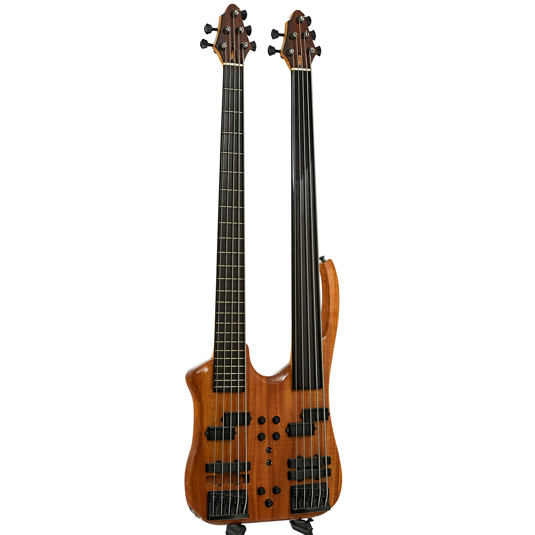 Ed Reynolds Custom Double Neck 5-String Electric Bass LH (c.1985) - Image 3