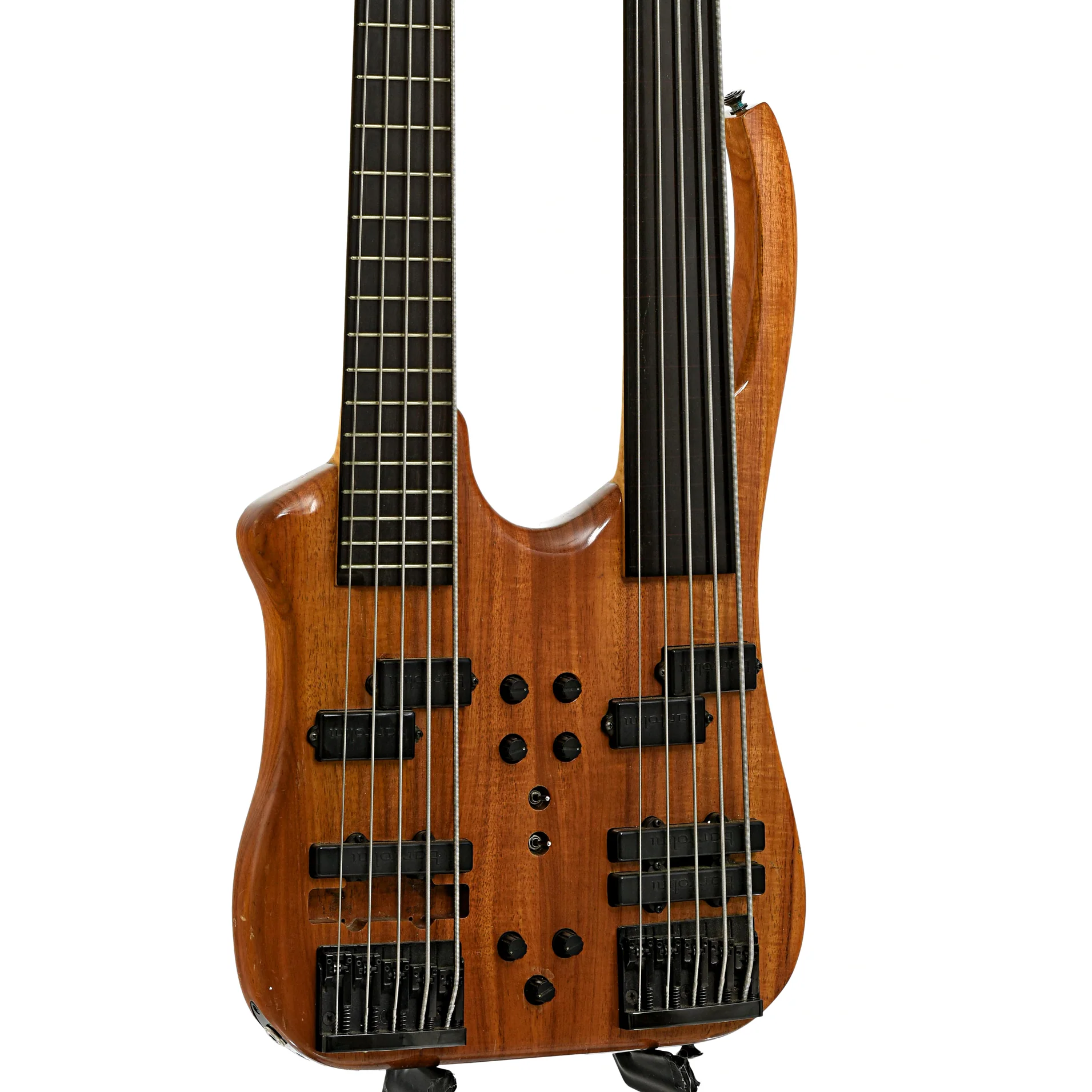 Ed Reynolds Custom Double Neck 5-String Electric Bass LH (c.1985) - Image 4