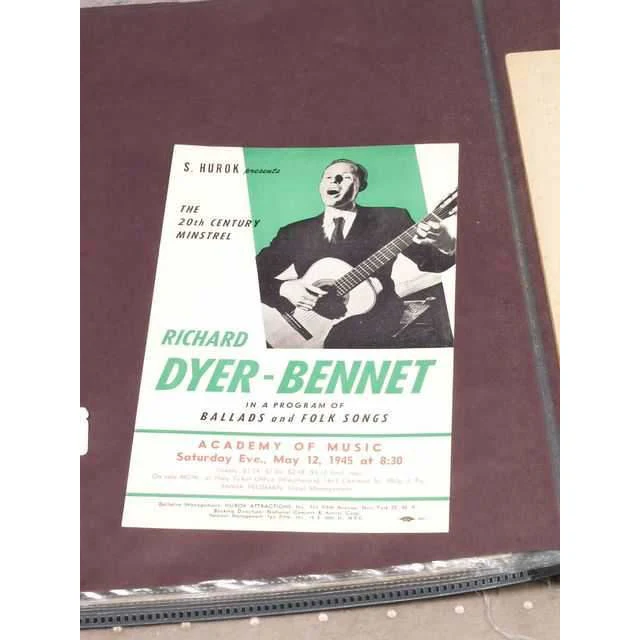 Richard Dyer-Bennet Concert Flyer (1945) - Image 2