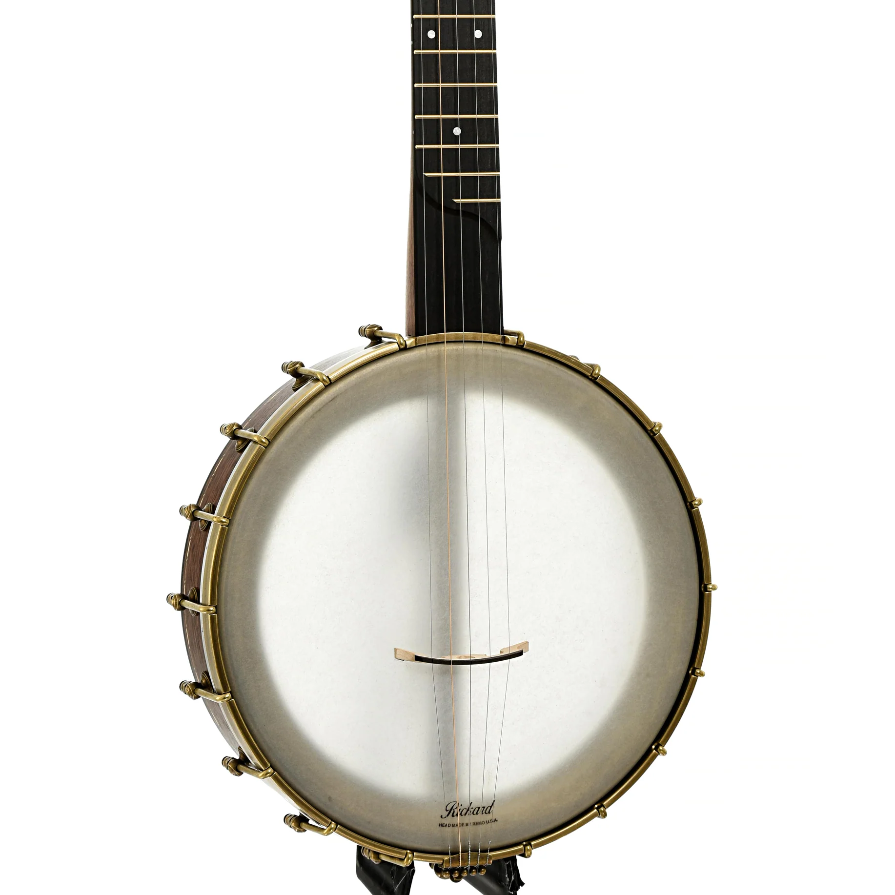 Rickard Dobson 11in Openback Banjo & Case, Walnut - Image 2