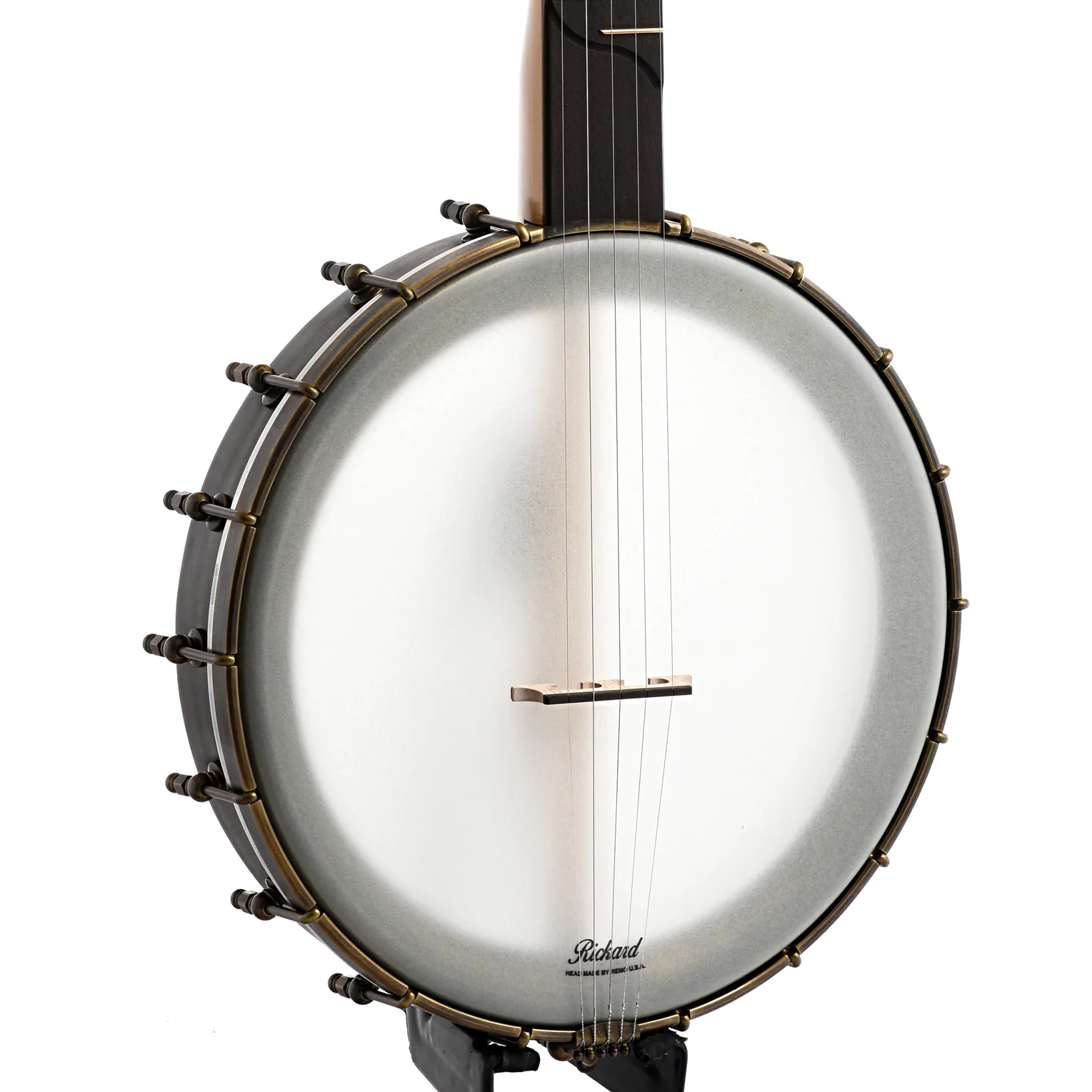 Rickard Dobson 12in Openback Banjo & Case, Spunover Rim - Image 2