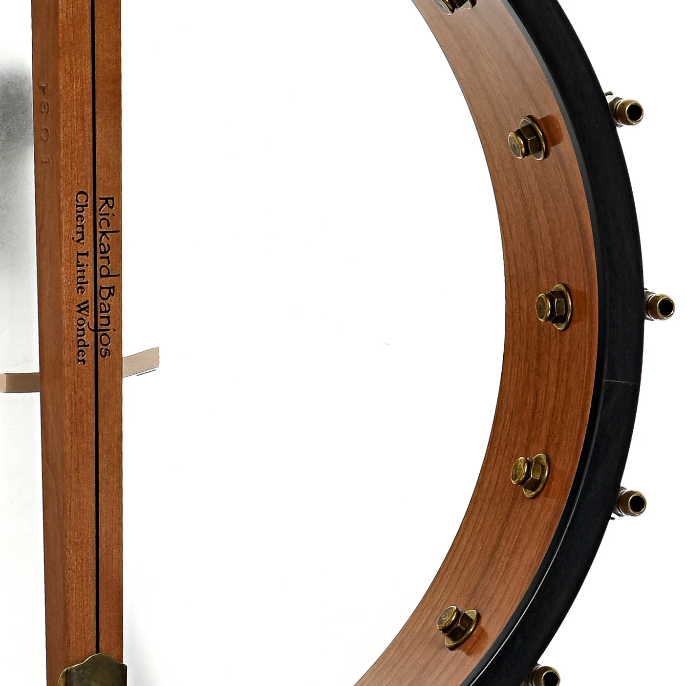 Rickard Little Wonder 12in Openback Banjo & Case, Cherry - Image 10
