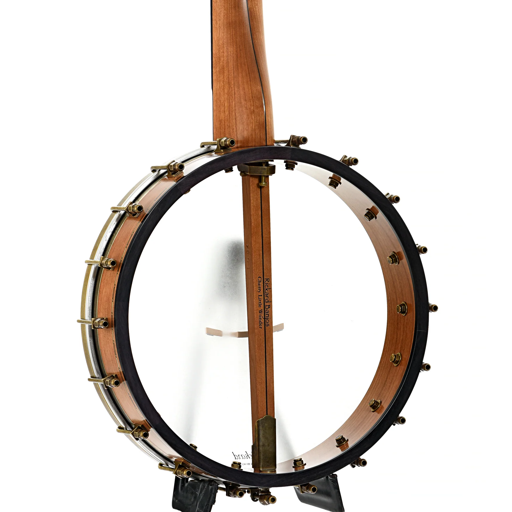 Rickard Little Wonder 12in Openback Banjo & Case, Cherry - Image 11