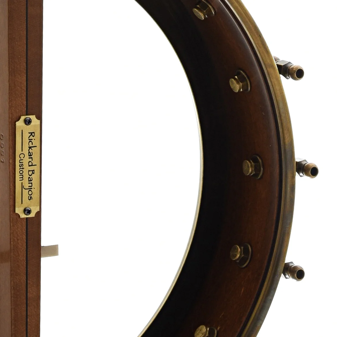 Rickard Dobson 11in Openback Banjo & Case, Spunover Rim - Image 9
