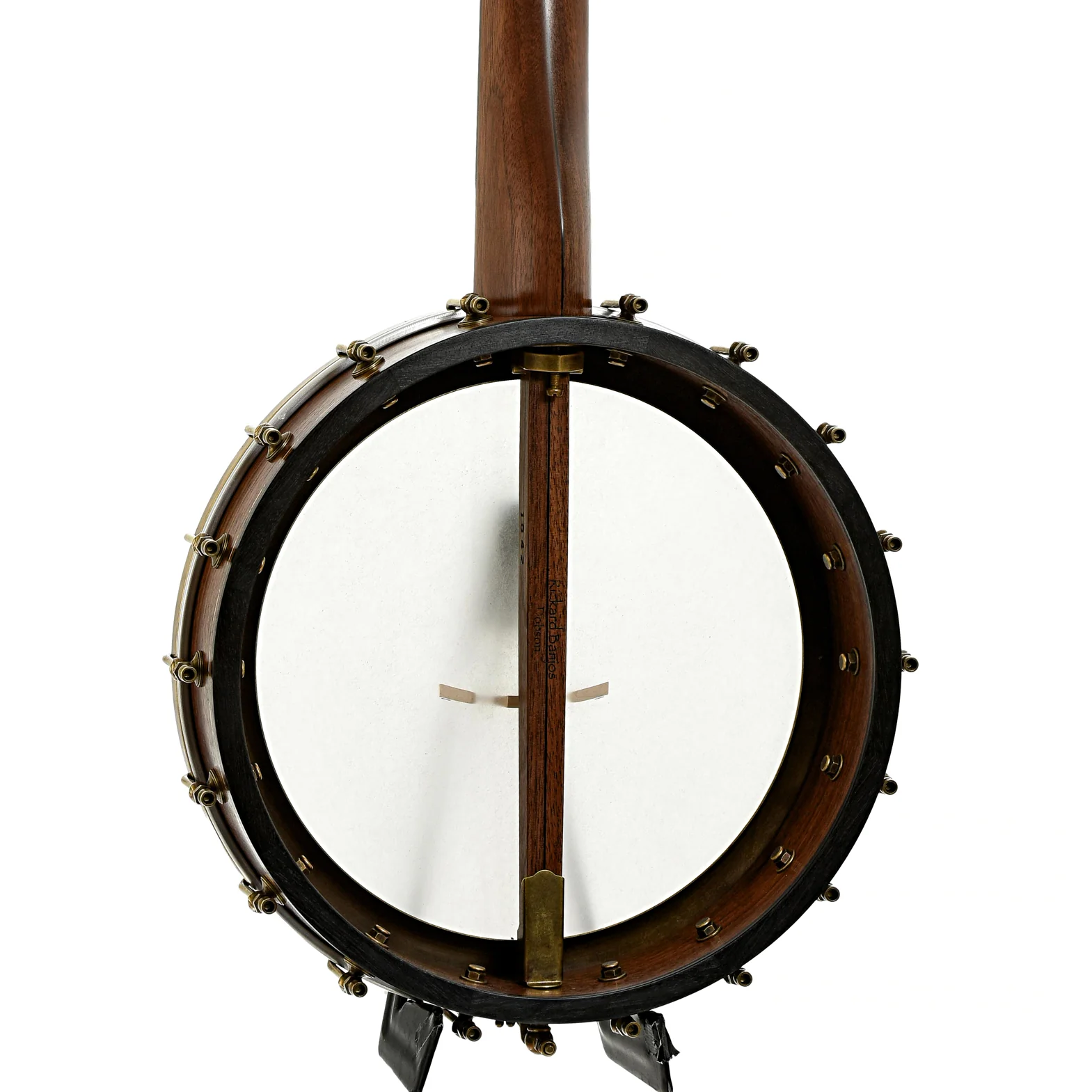 Rickard Dobson 12in Openback Banjo & Case, Walnut - Image 10