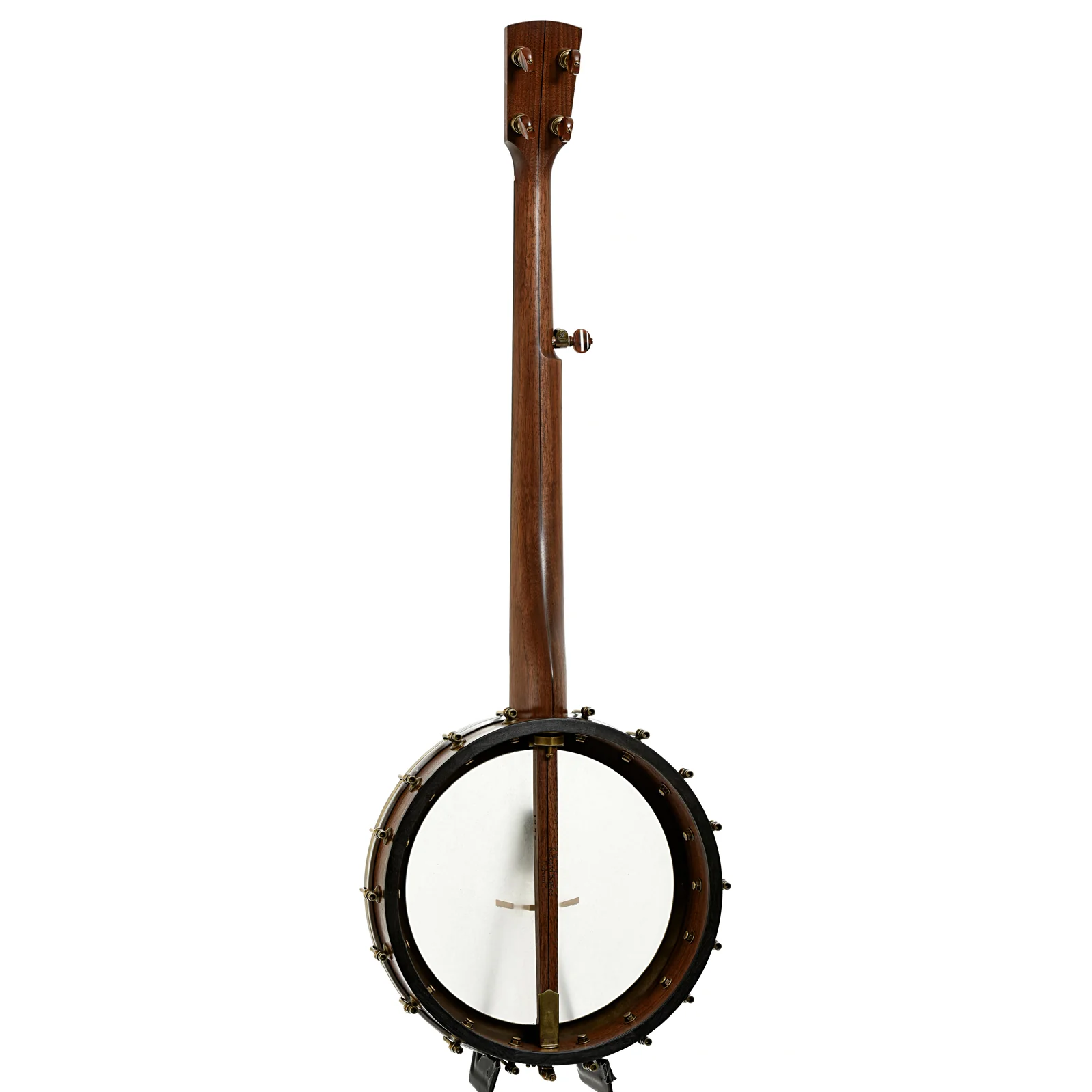 Rickard Dobson 12in Openback Banjo & Case, Walnut - Image 11