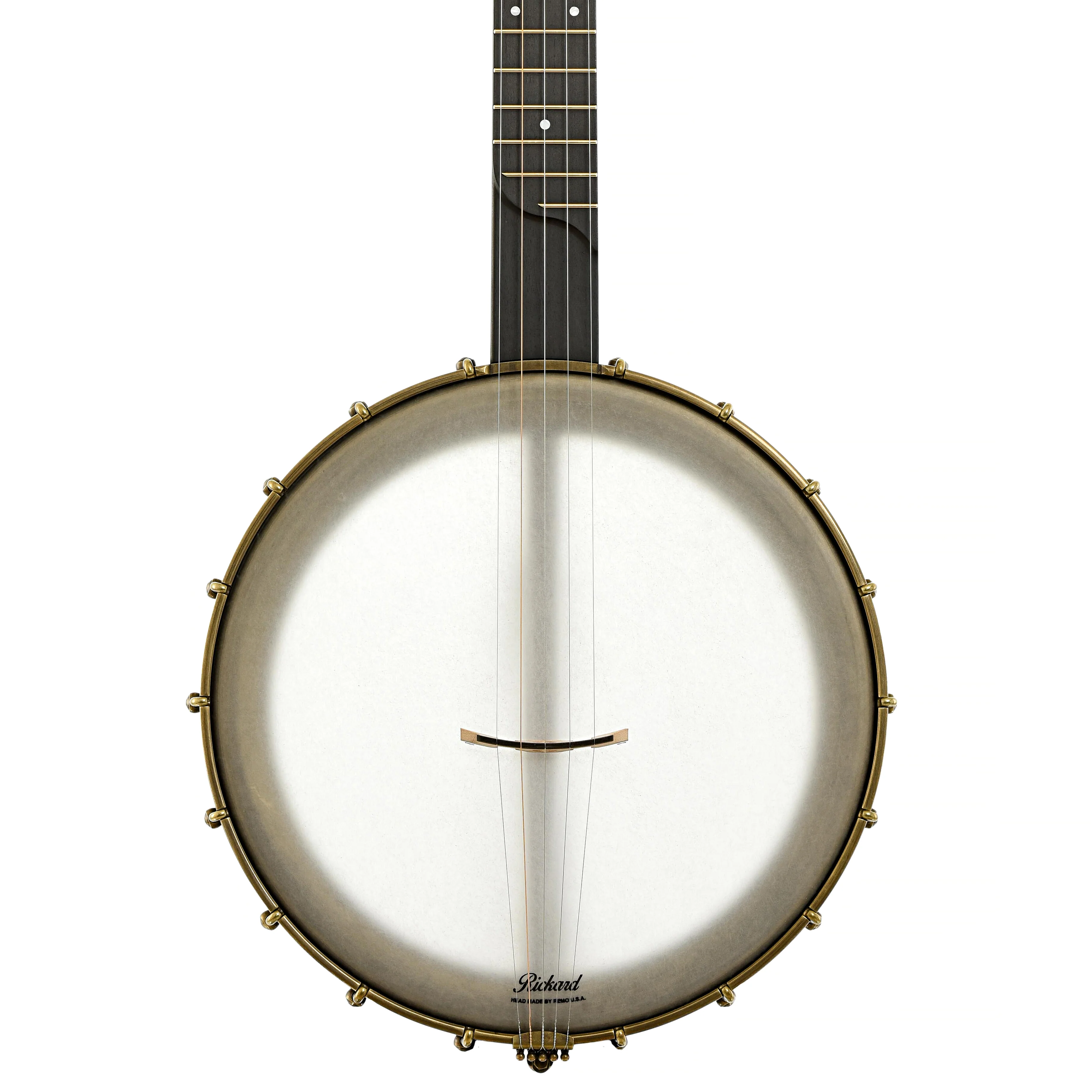 Rickard Dobson 12in Openback Banjo & Case, Walnut - Image 12