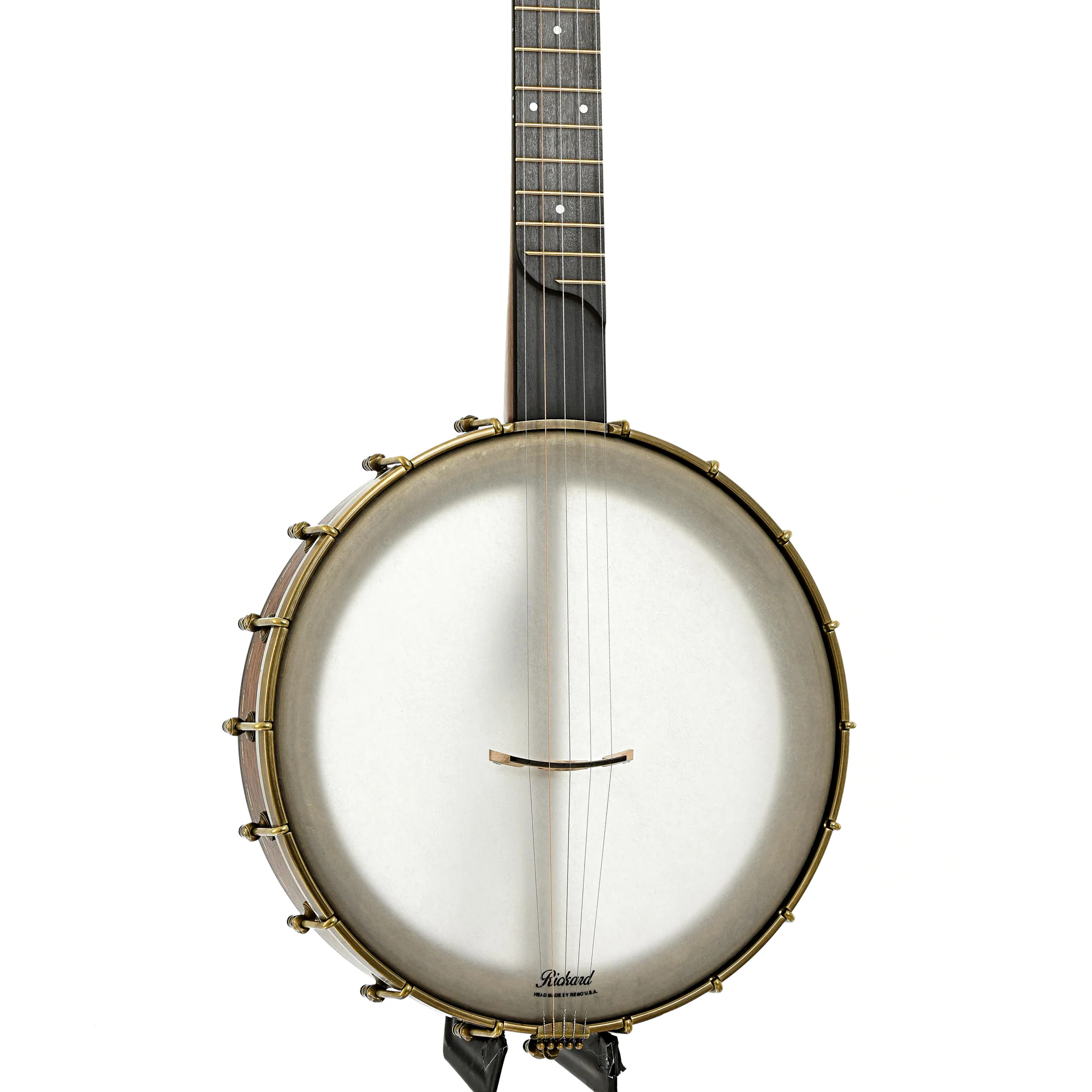 Rickard Dobson 12in Openback Banjo & Case, Walnut - Image 2