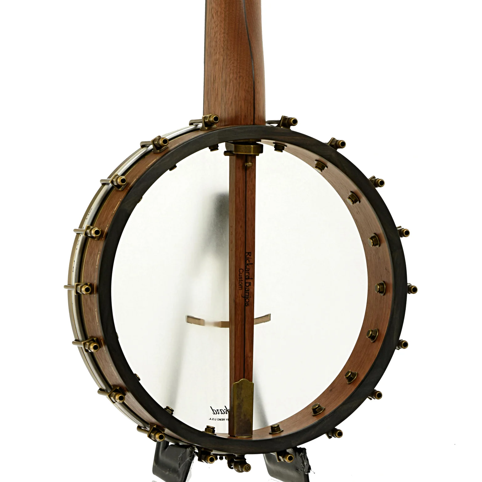 Rickard Little Wonder Walnut Custom Open Back Banjo (c.2023) - Image 12