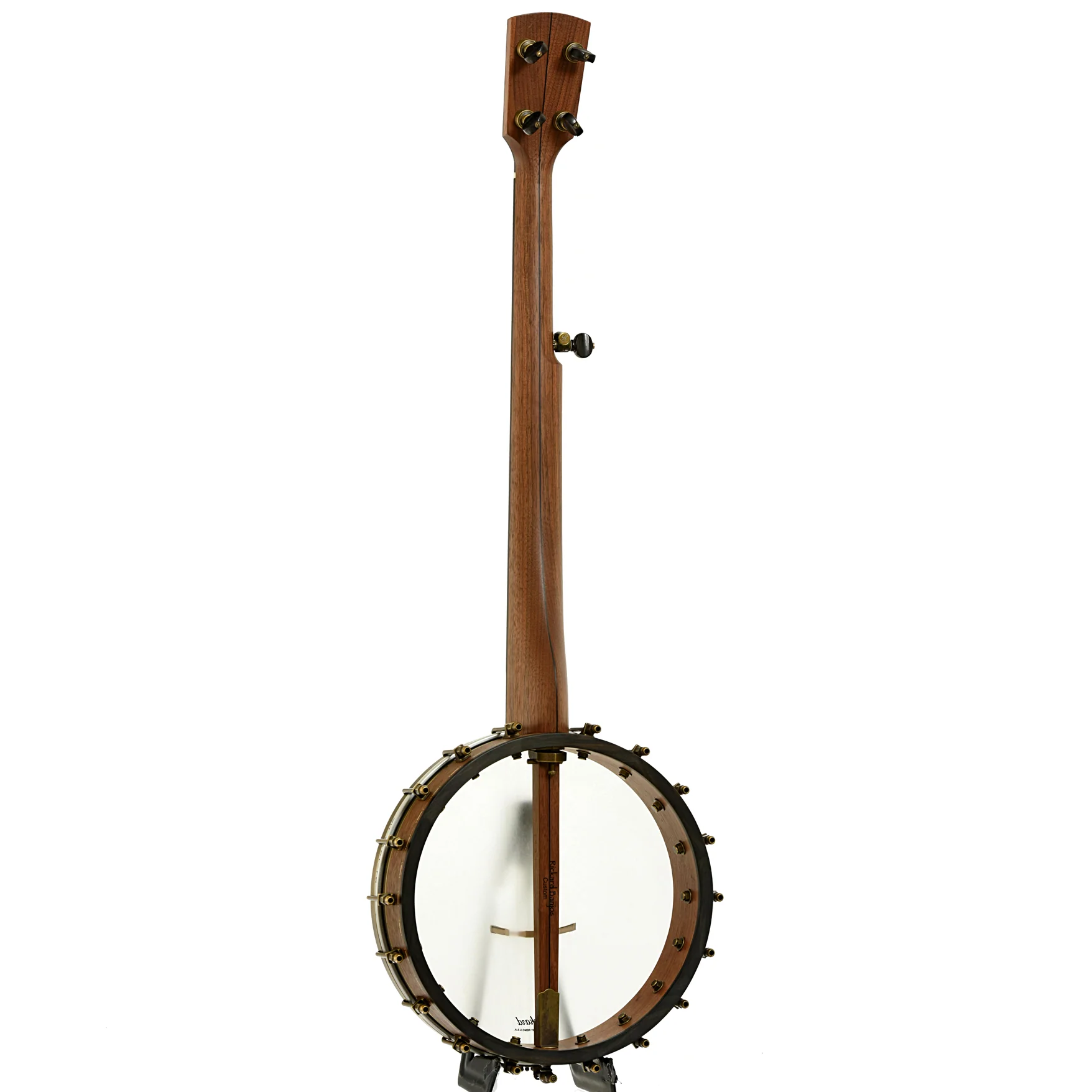 Rickard Little Wonder Walnut Custom Open Back Banjo (c.2023) - Image 13