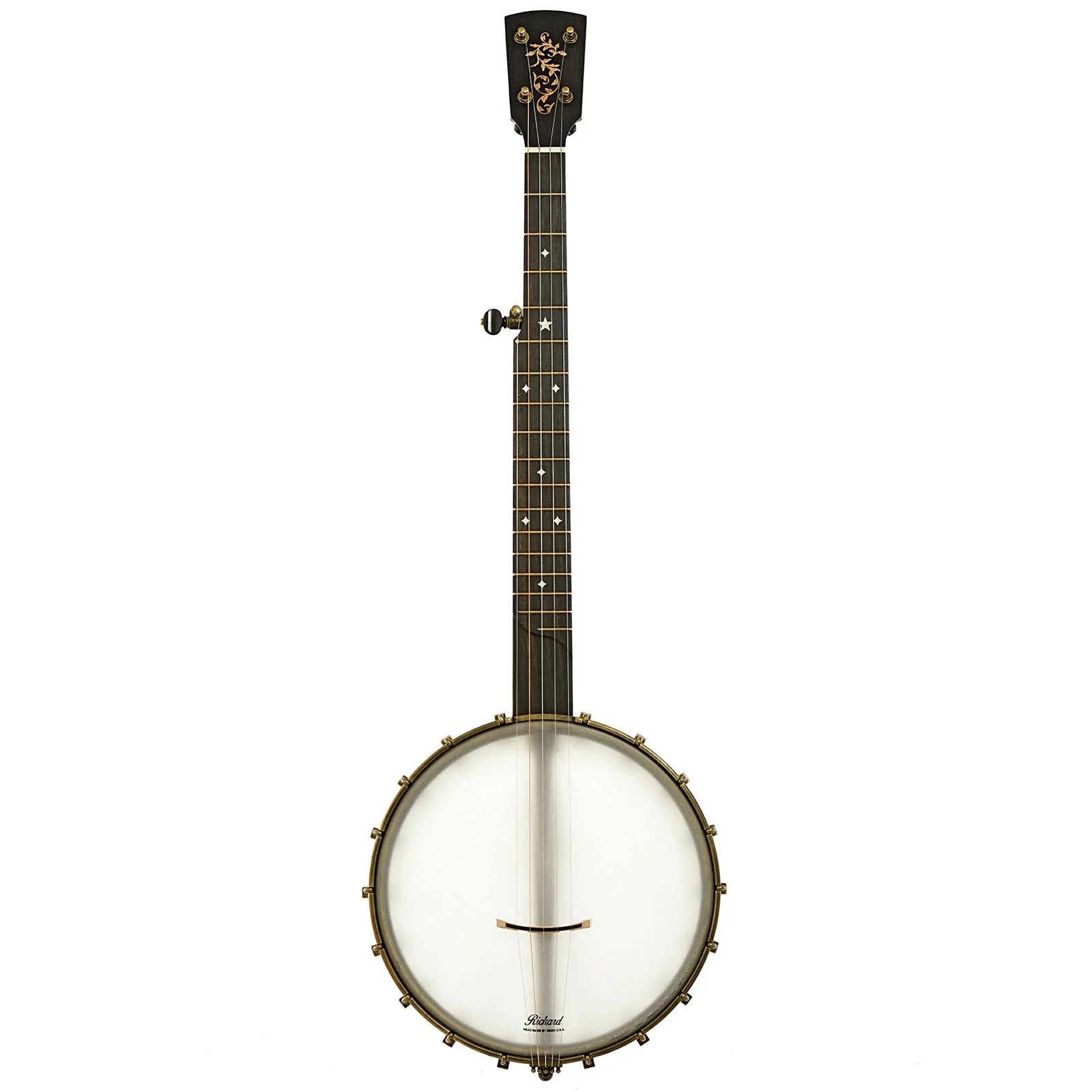 Rickard Little Wonder Walnut Custom Open Back Banjo (c.2023) - Image 16