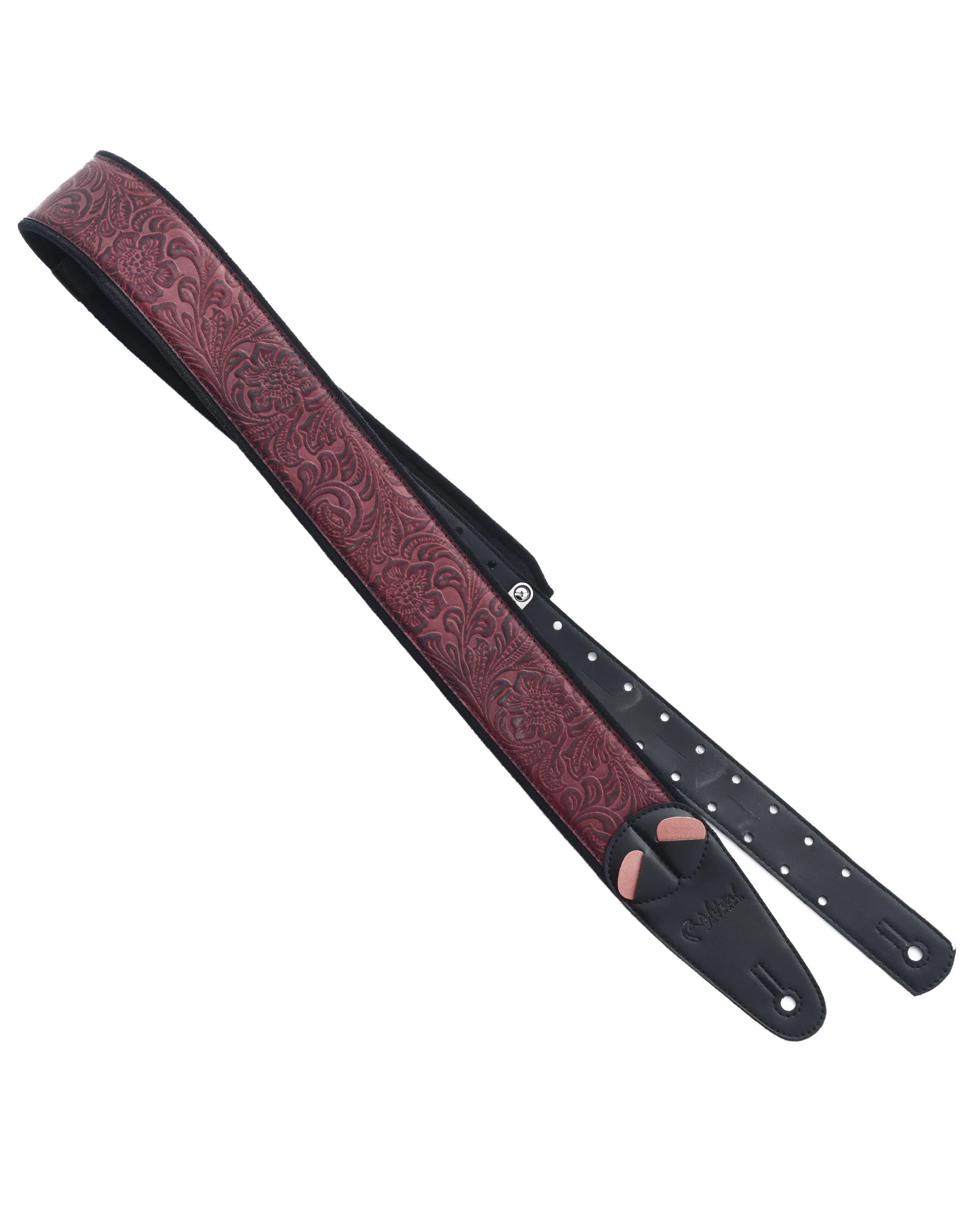 Right On! Straps Mojo Sandokan Guitar Strap, Red - Image 2