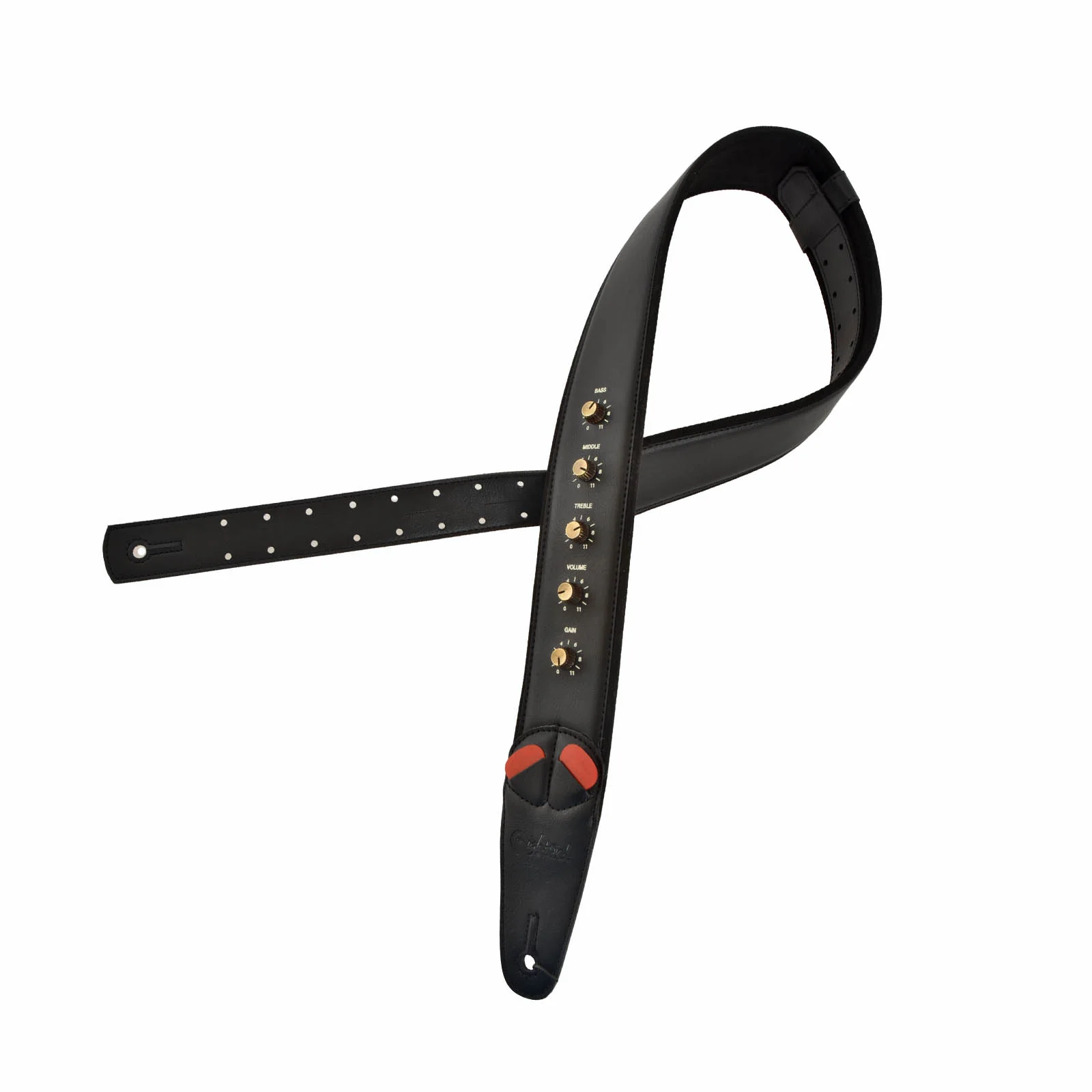 Right On! Straps Mojo Spinal Tap Black Guitar Strap - Image 3