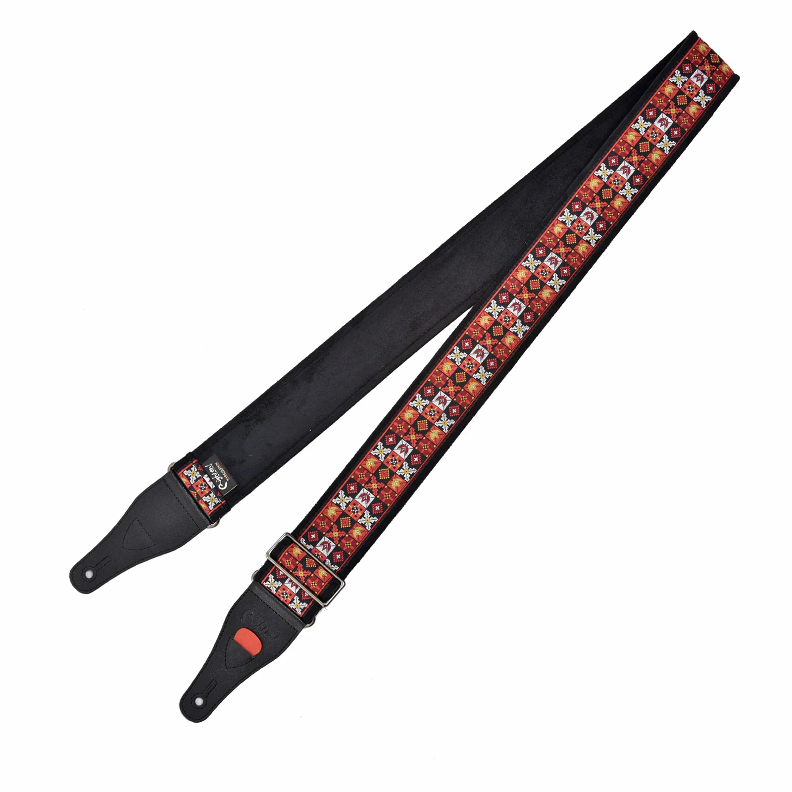 Right On! Straps Standard Plus Hendrix Red Guitar Strap - Image 2