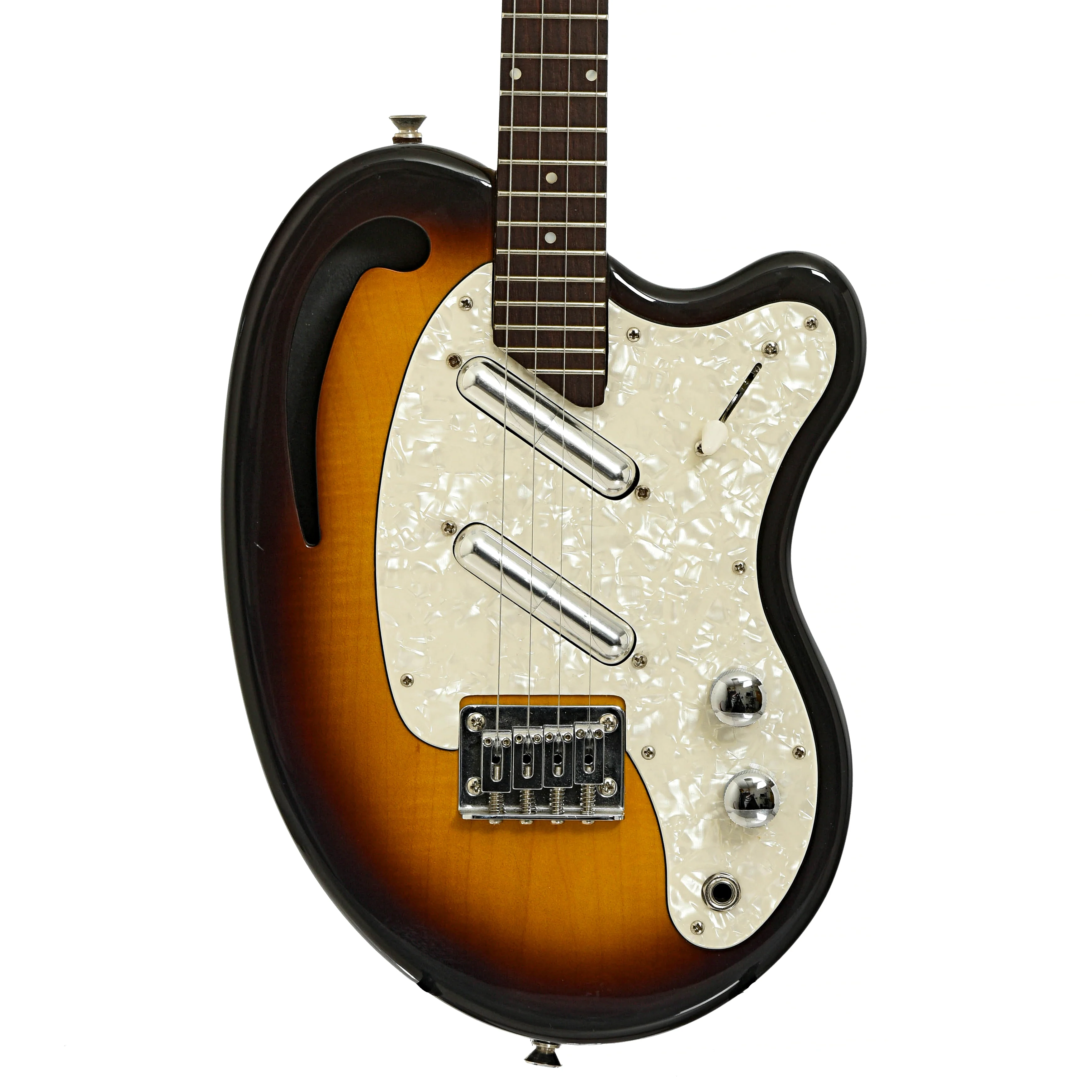 Risa Tenor Electric Kidney Bean Ukulele (2000s) - Image 2