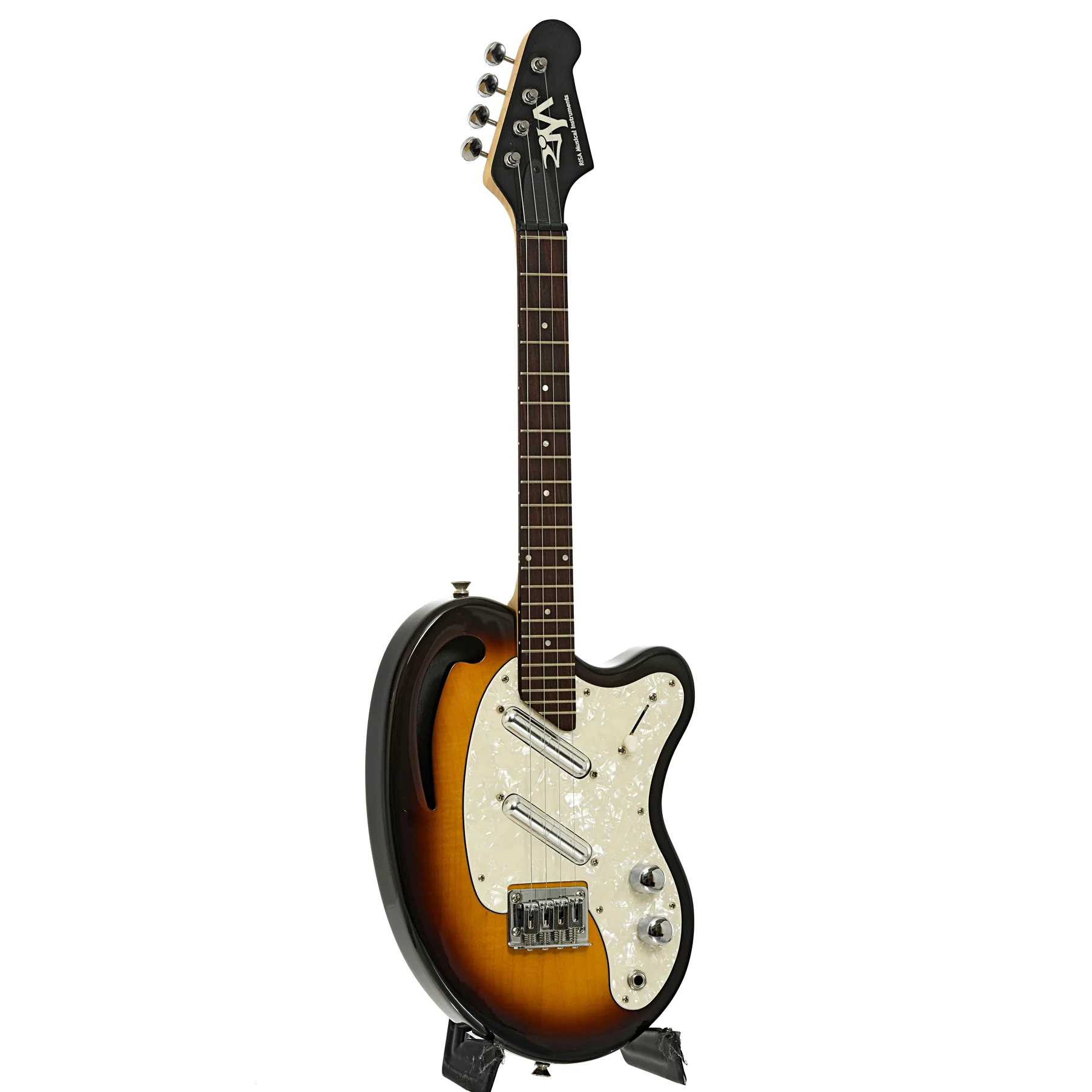 Risa Tenor Electric Kidney Bean Ukulele (2000s) - Image 3